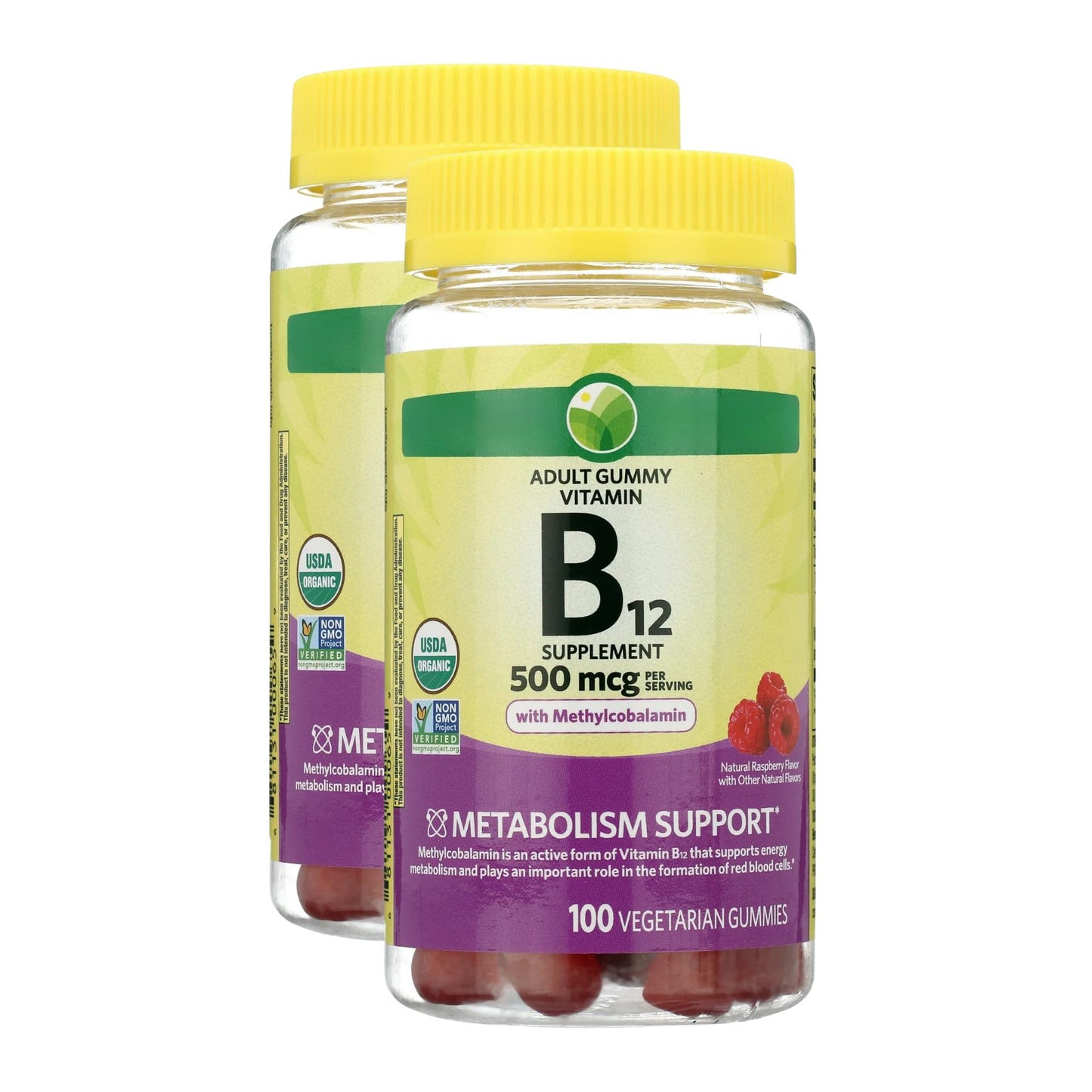 KP+ Vitamin B12 Gummies 500 mcg Methylcobalamin, 200 Gummies