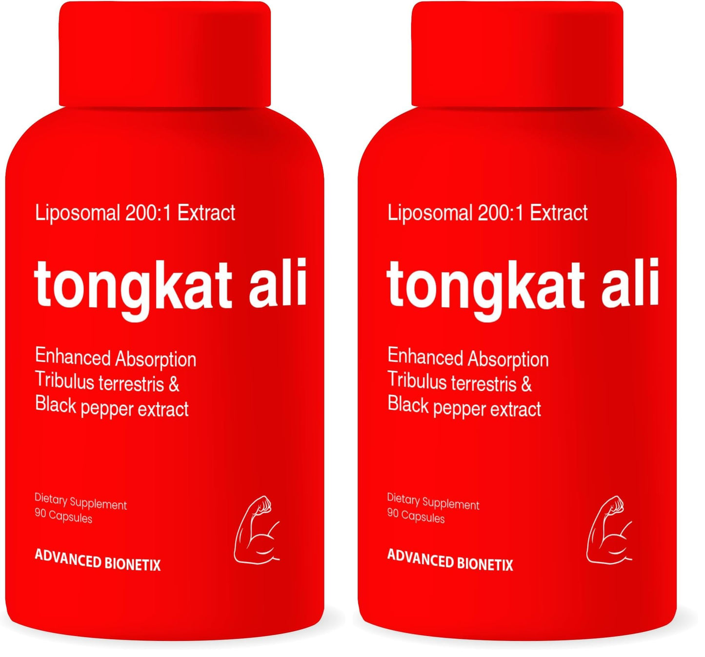Advanced Bionetix Liposomal Longjack Tongkat Ali Extract Capsules 180 Count