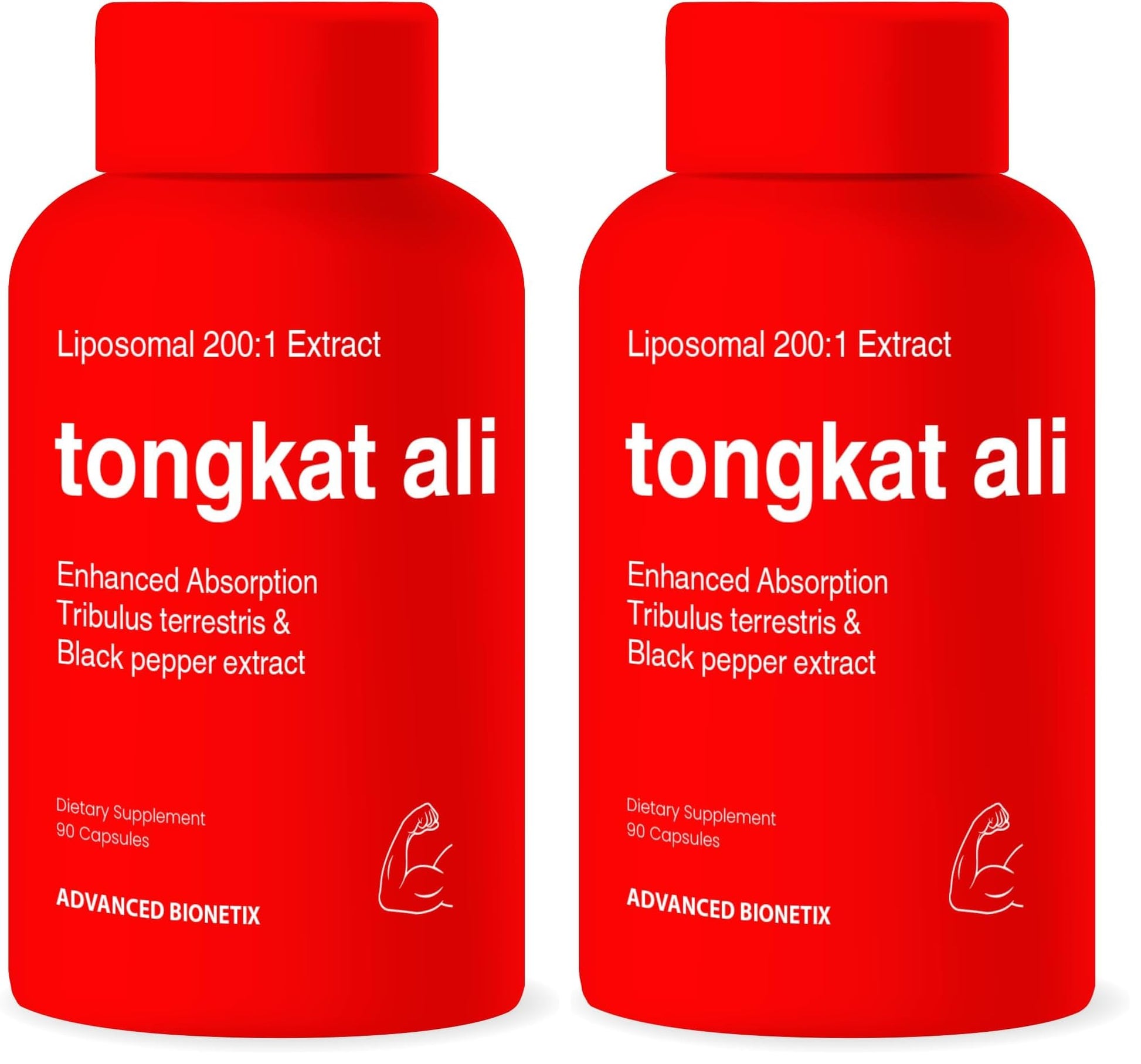 Advanced Bionetix Liposomal Longjack Tongkat Ali Extract Capsules 180 Count
