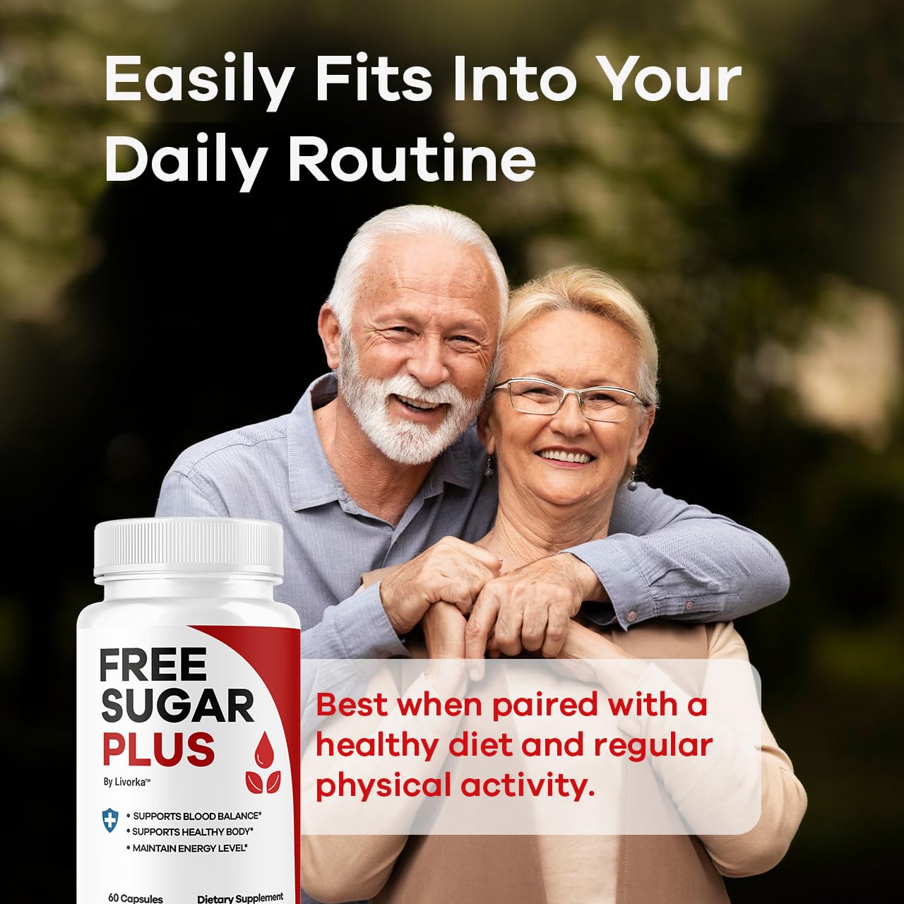 LIVORKA Free Sugar Plus Capsules, 60 Count