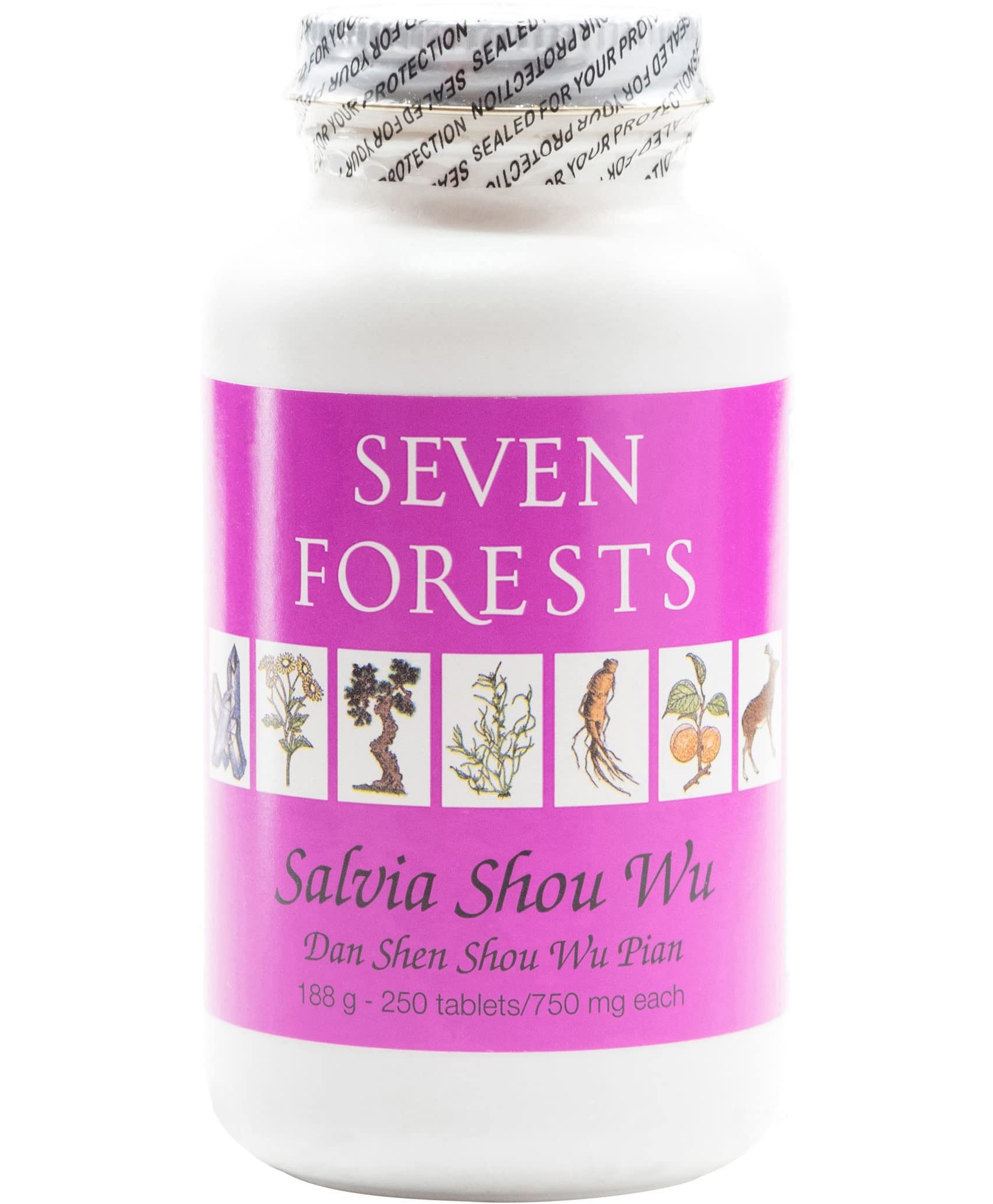 Seven Forests Salvia Shou Wu Tablets 250