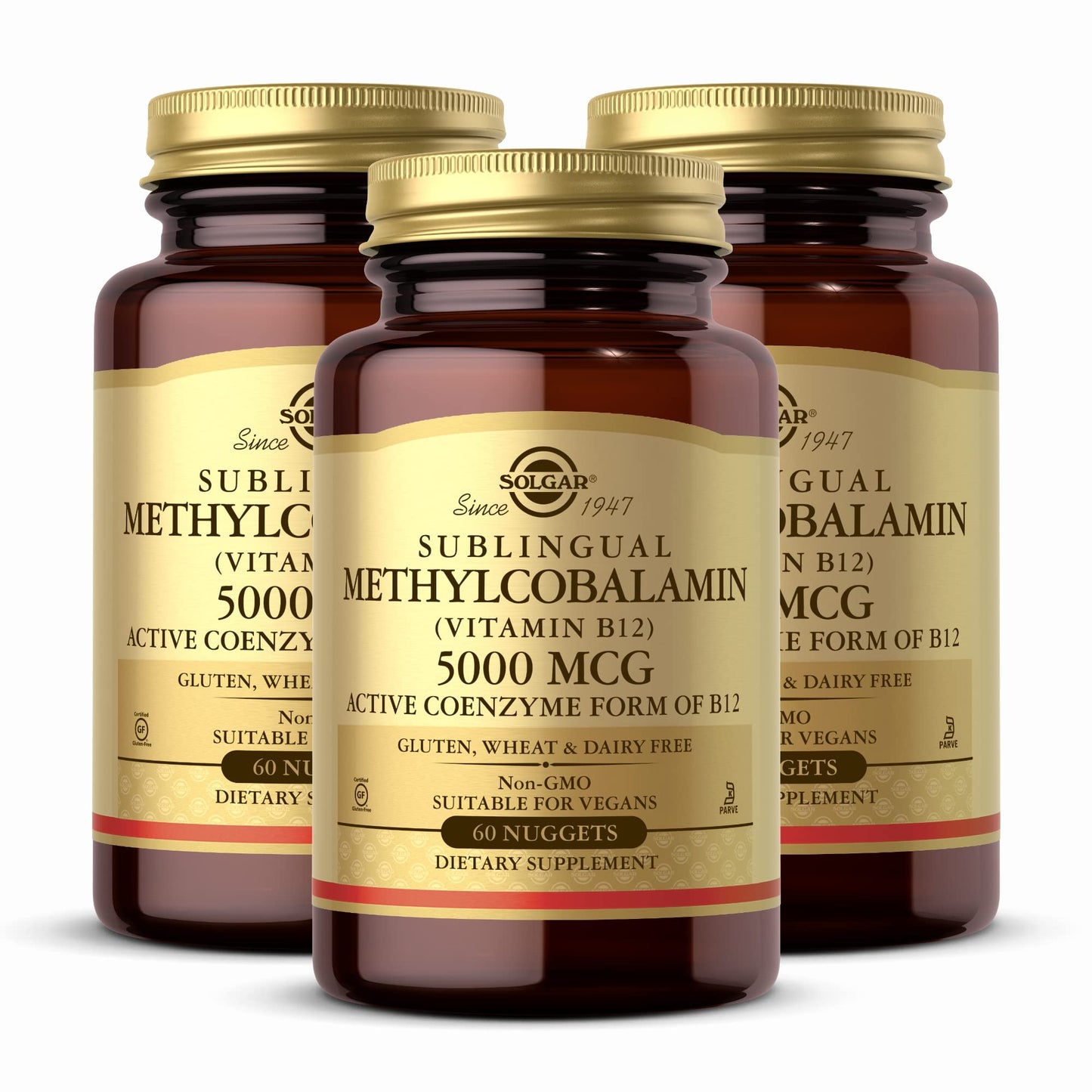 Solgar Methylcobalamin Vitamin B12 5000 mcg Capsule, 180 Capsules