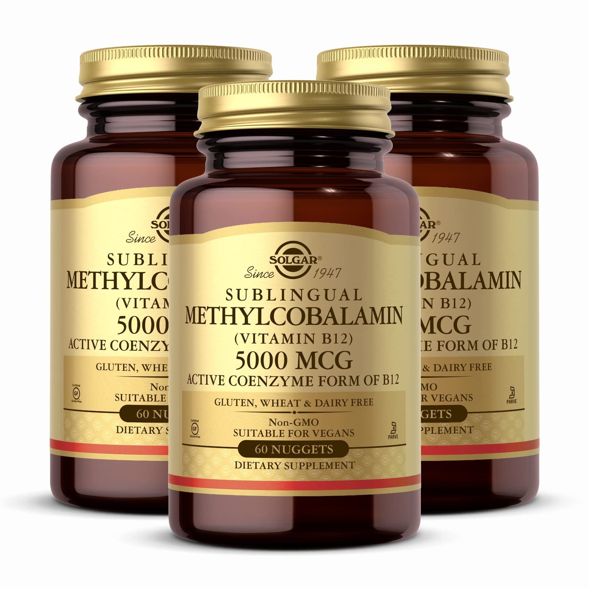Solgar Methylcobalamin Vitamin B12 5000 mcg Capsule, 180 Capsules
