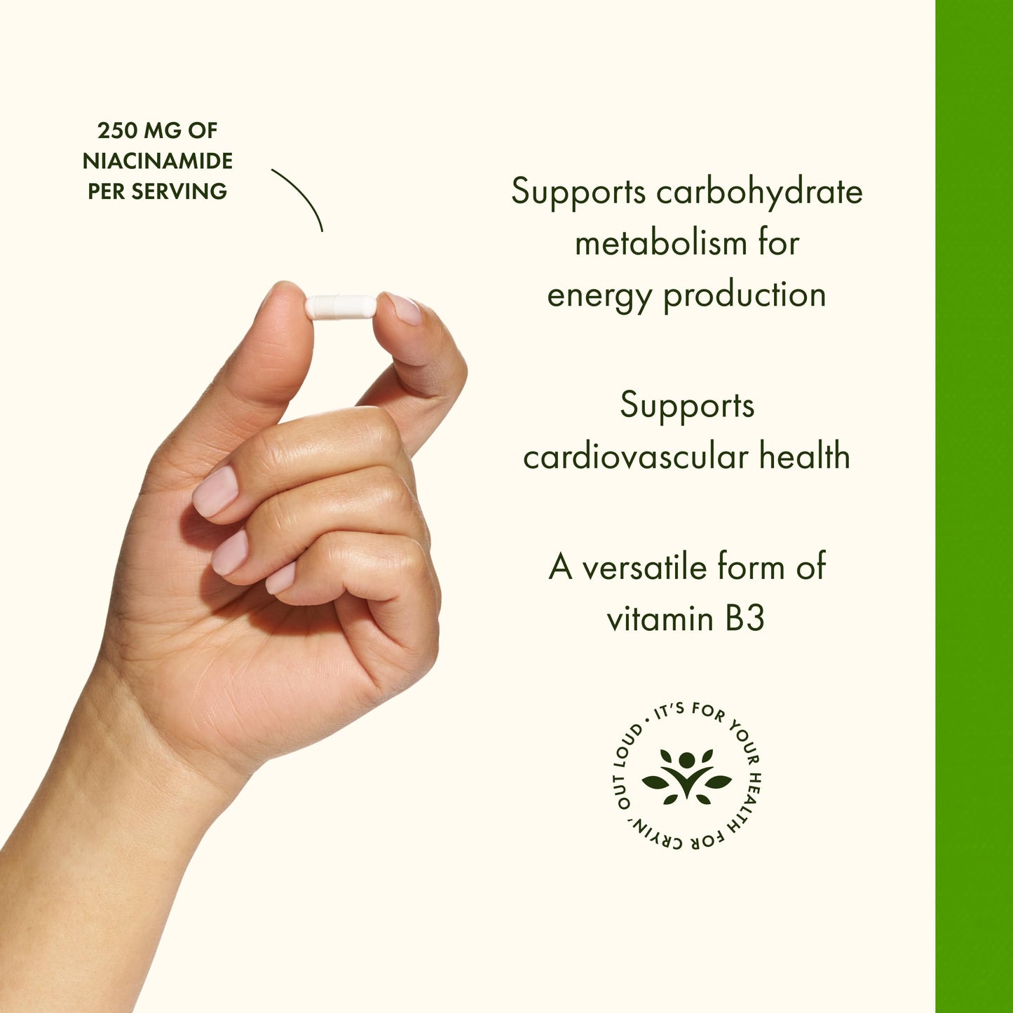 Swanson Niacinamide Vitamin B3 Supplement Capsule, 250 Capsules
