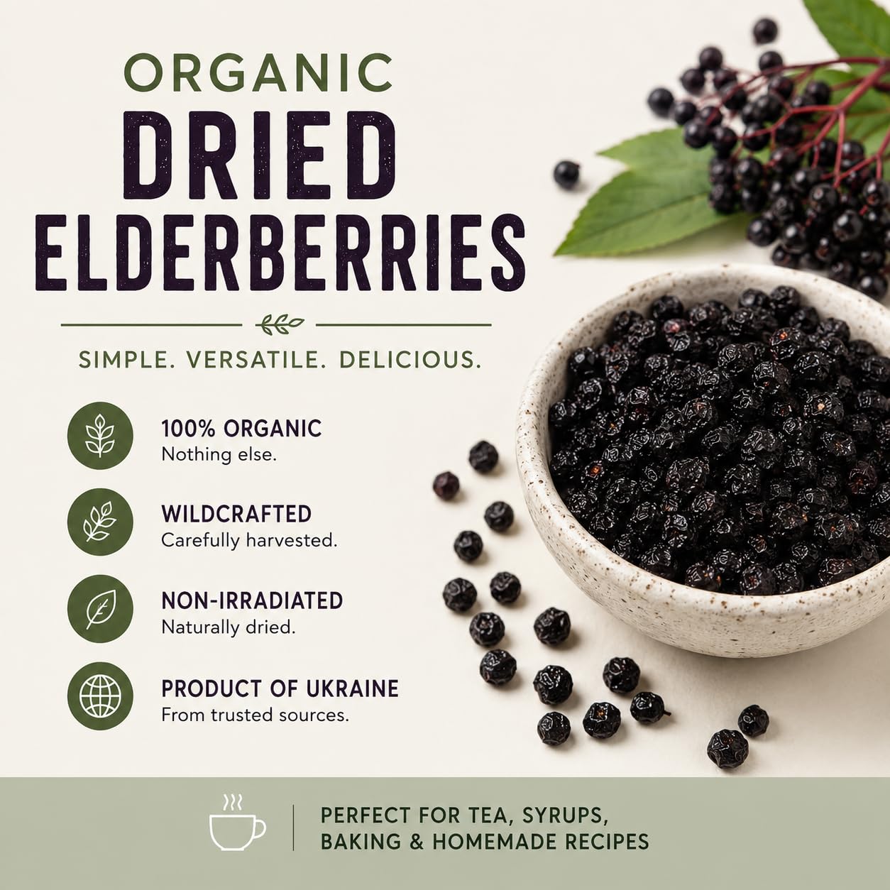 Nature's Greatest Foods Organic Dried Elderberries Gummy 16