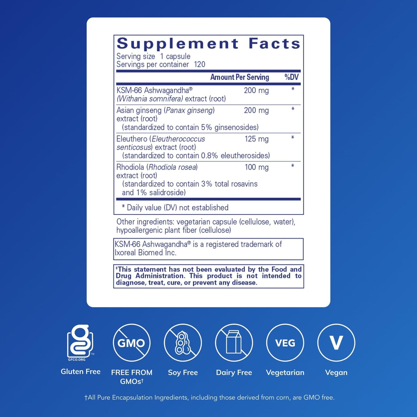 Pure Encapsulations Energy Xtra Capsules 120