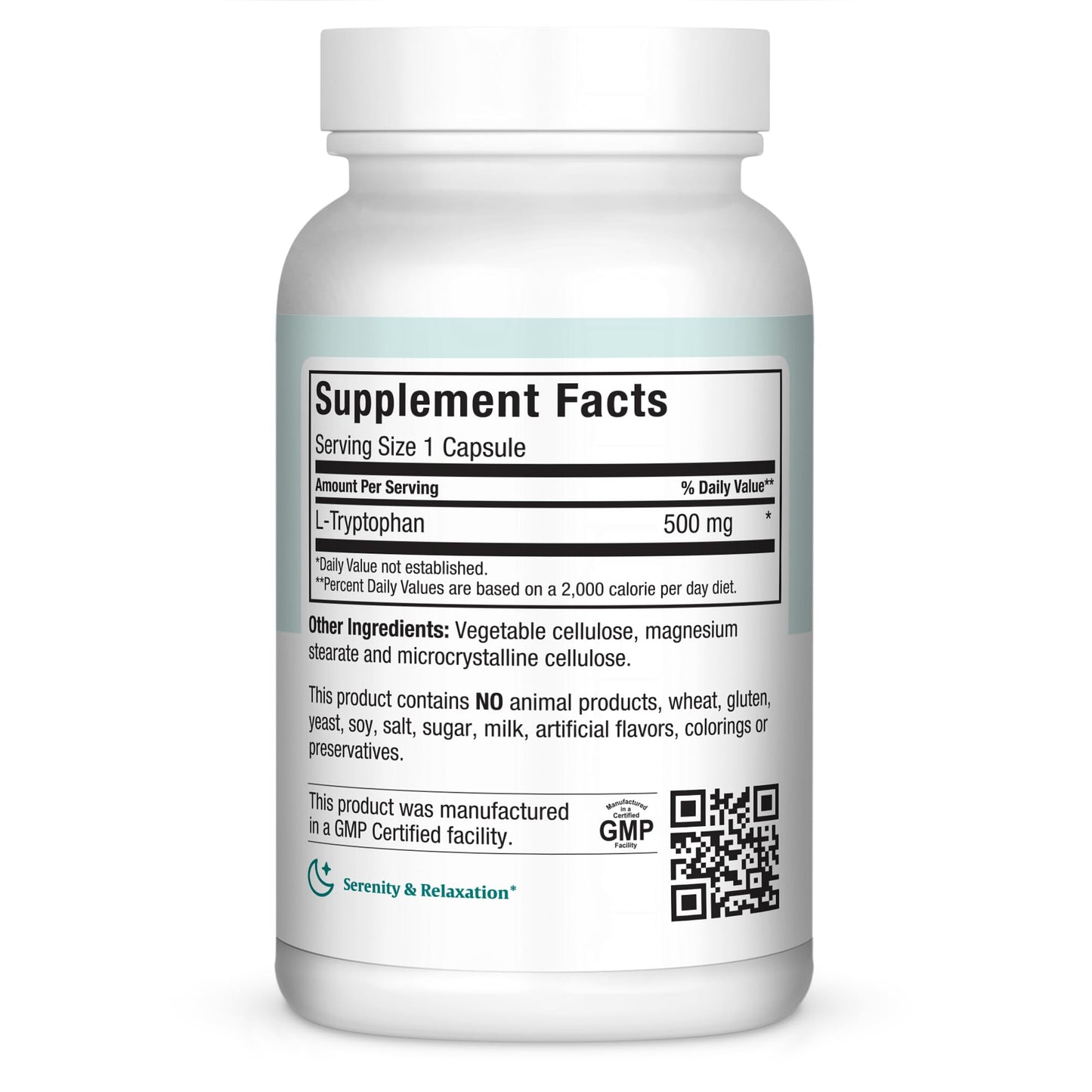Maxi Health L-Tryptophan 500mg Mood & Sleep Formula Capsule 90 Count