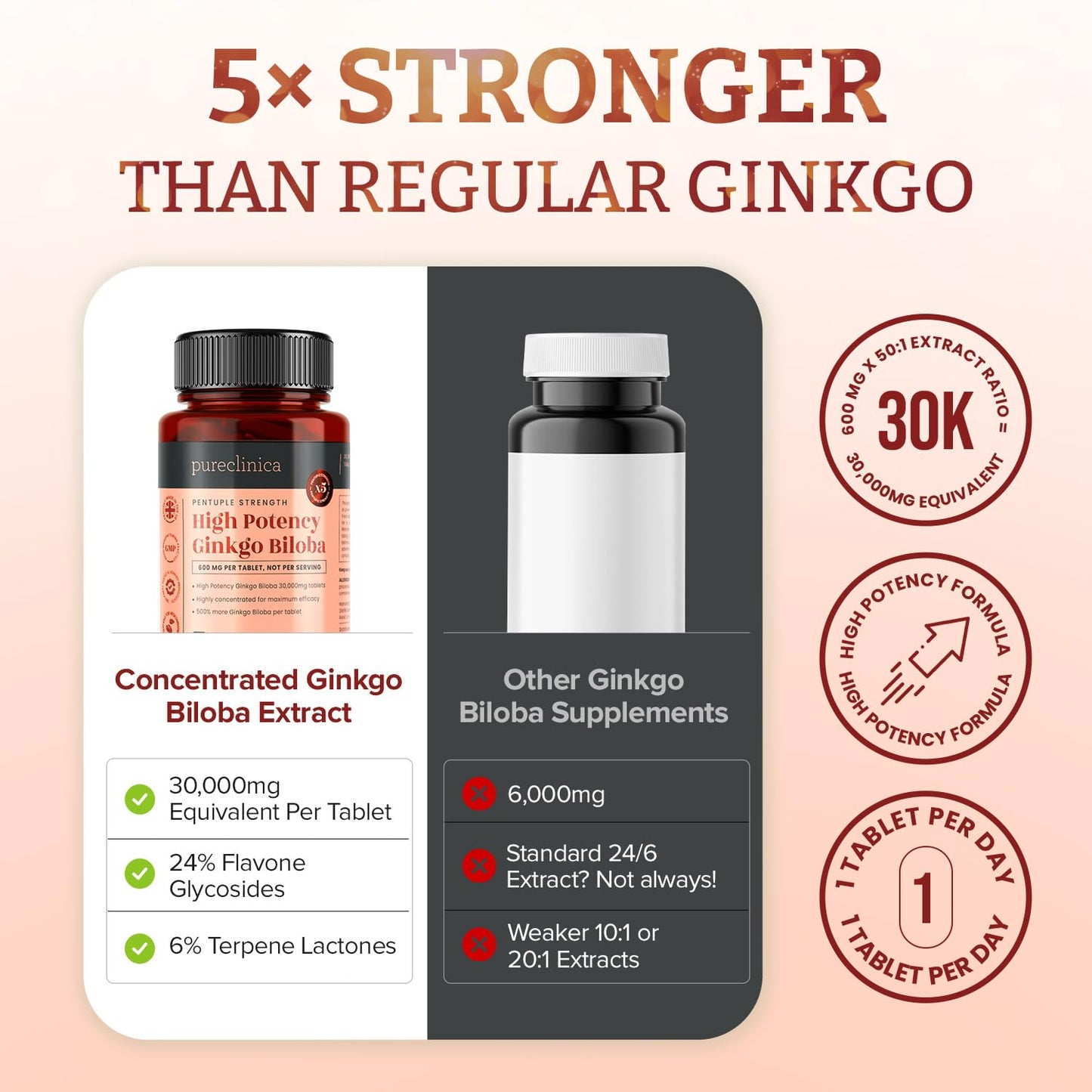 pureclinica Ginkgo Biloba 90 Tablets