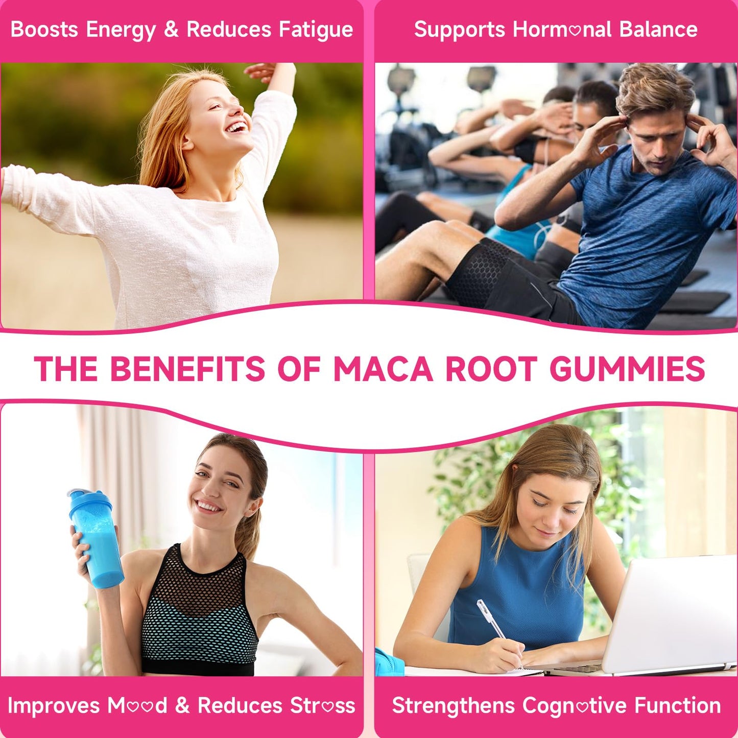 XIAAN Maca Root Gummies for Women & Men 60 Count