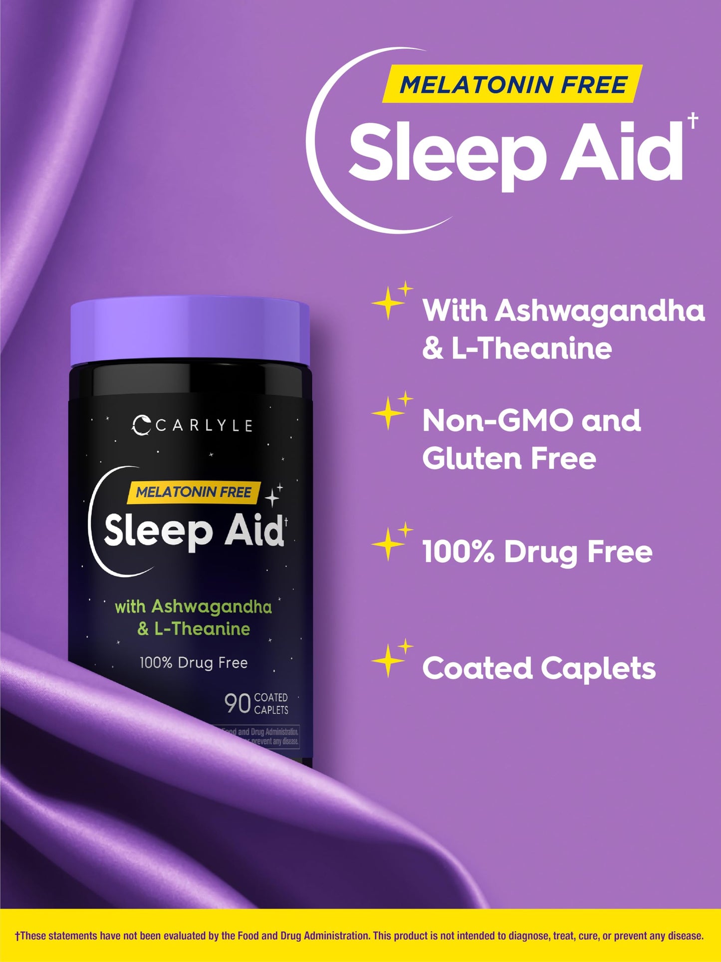 Carlyle Sleep Aid Supplement Caplets 90 Count