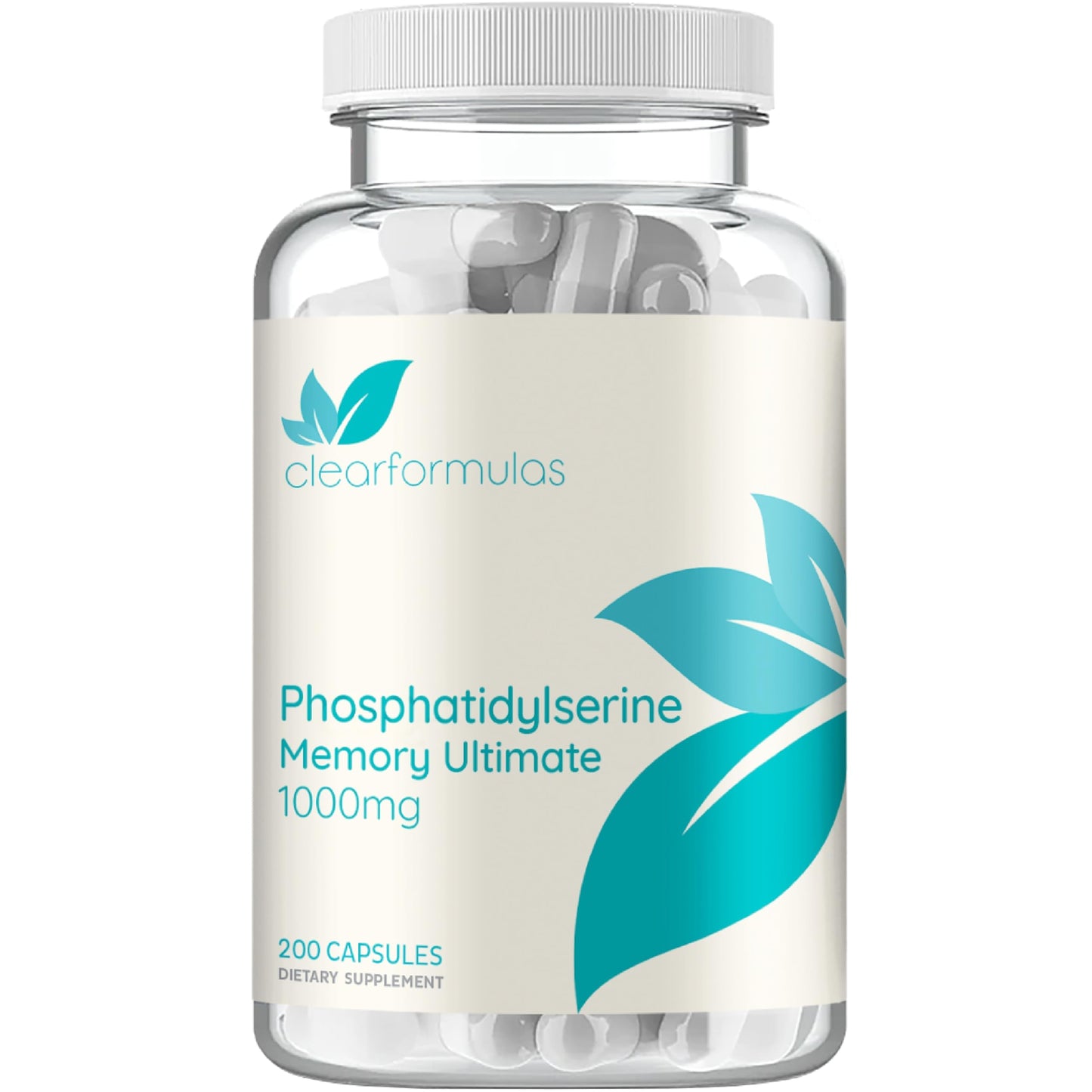 Clear Formulas Phosphatidylserine Nootropics Brain Support Supplement Capsules 200
