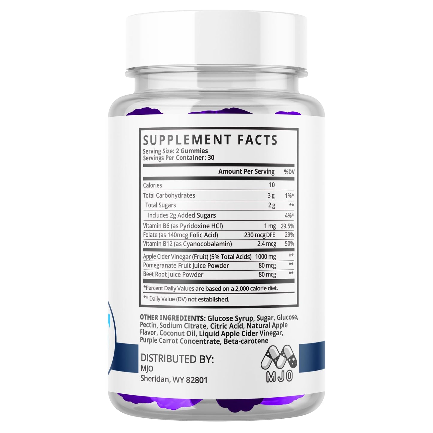 MJO Ultra Peak XL Gummies for Men, 60 Gummies