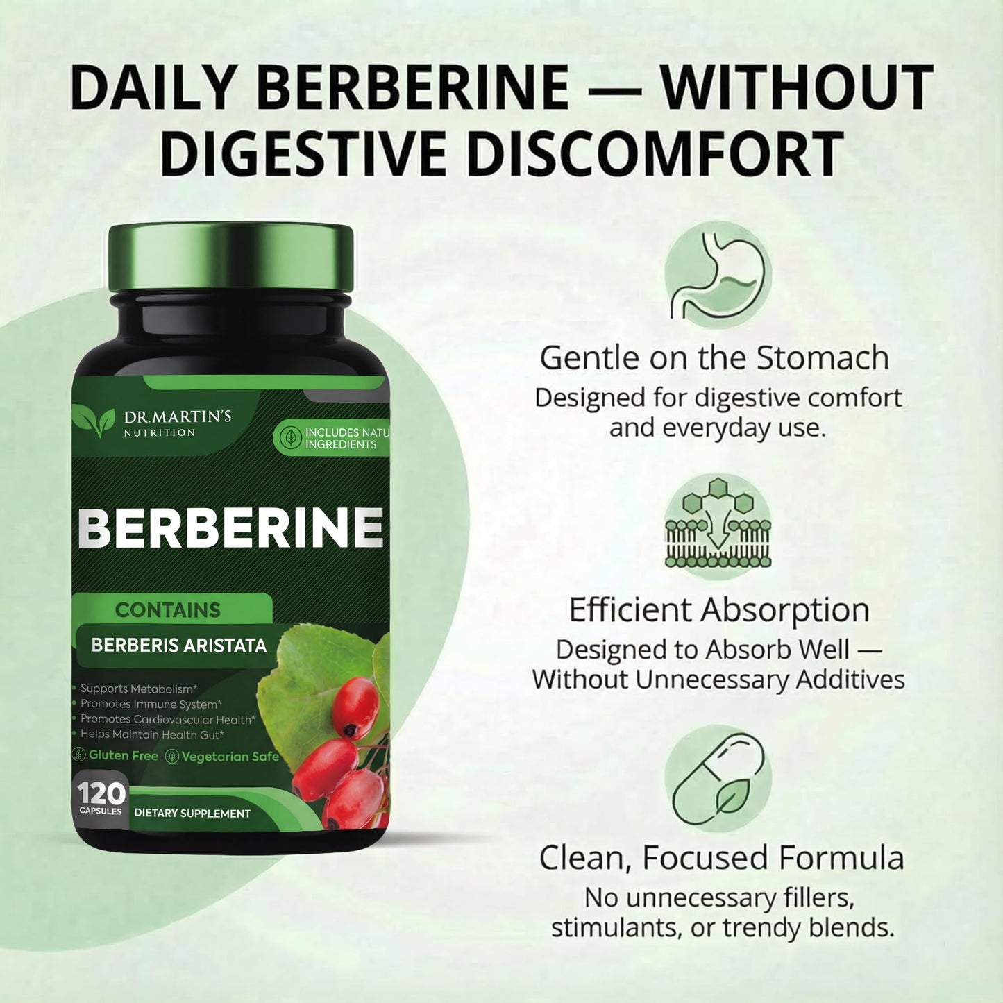 Dr. Martin's Nutrition Berberine Capsule 120