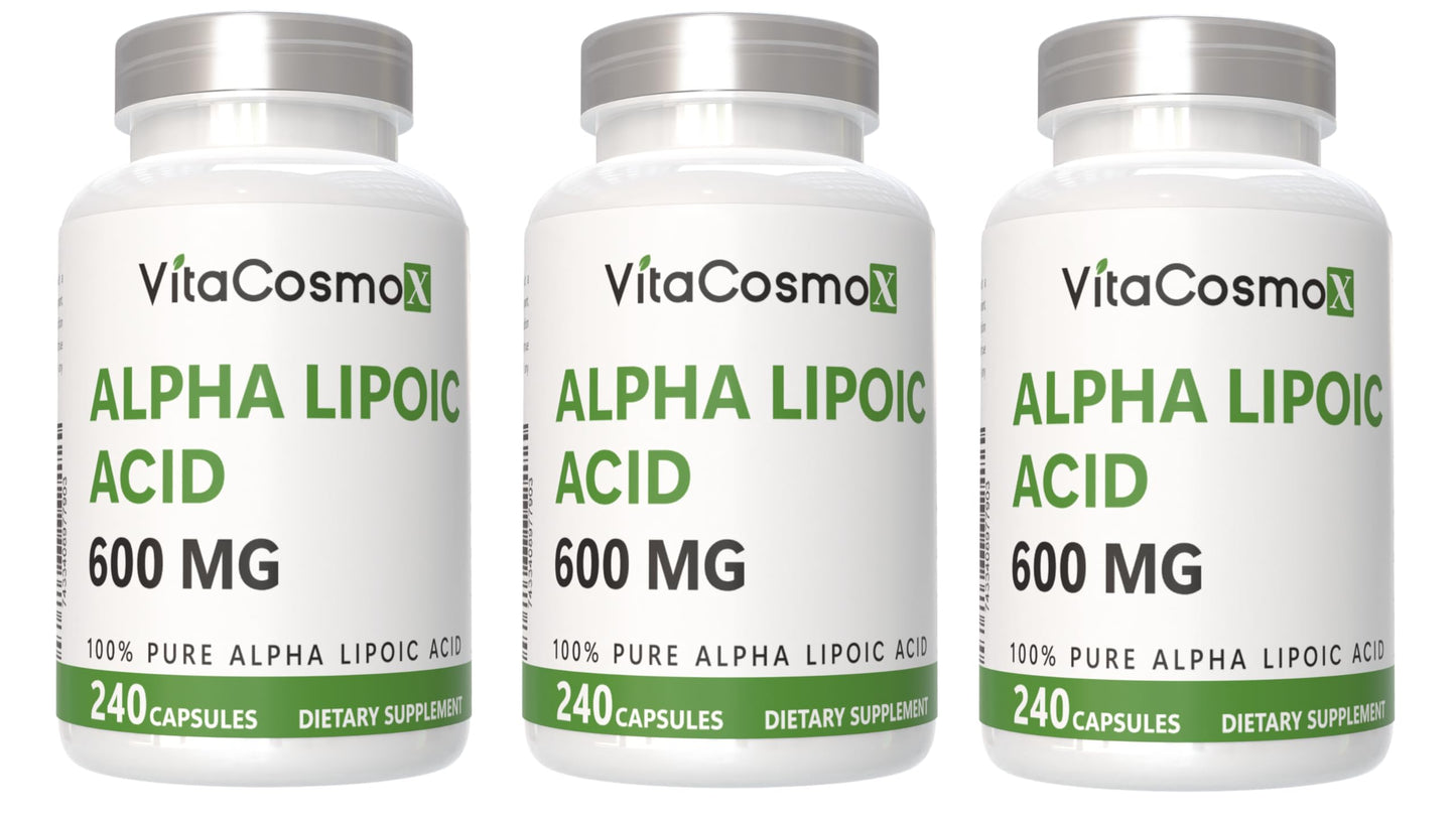 VitaCosmoX Alpha Lipoic Acid Supplement Capsule 240 Count