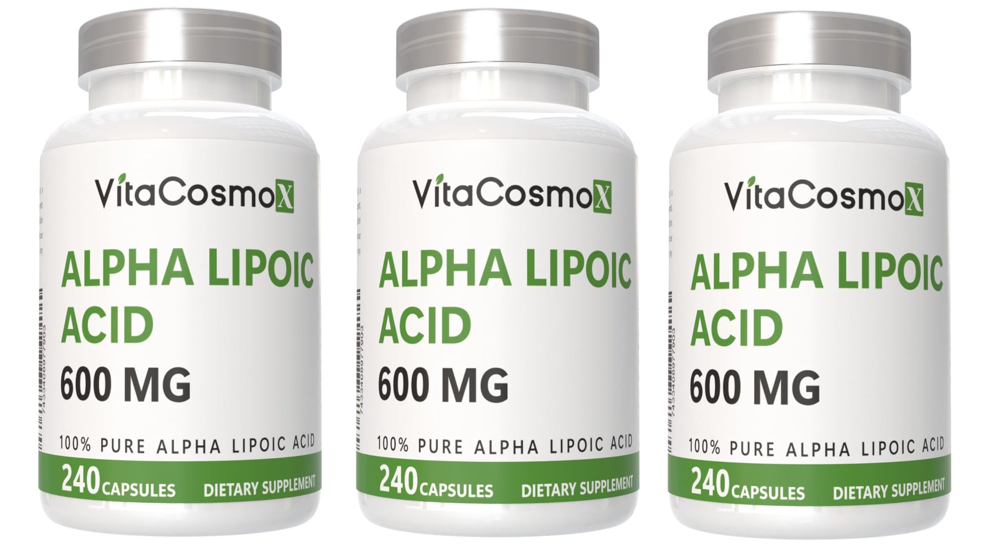 VitaCosmoX Alpha Lipoic Acid Supplement Capsule 240 Count