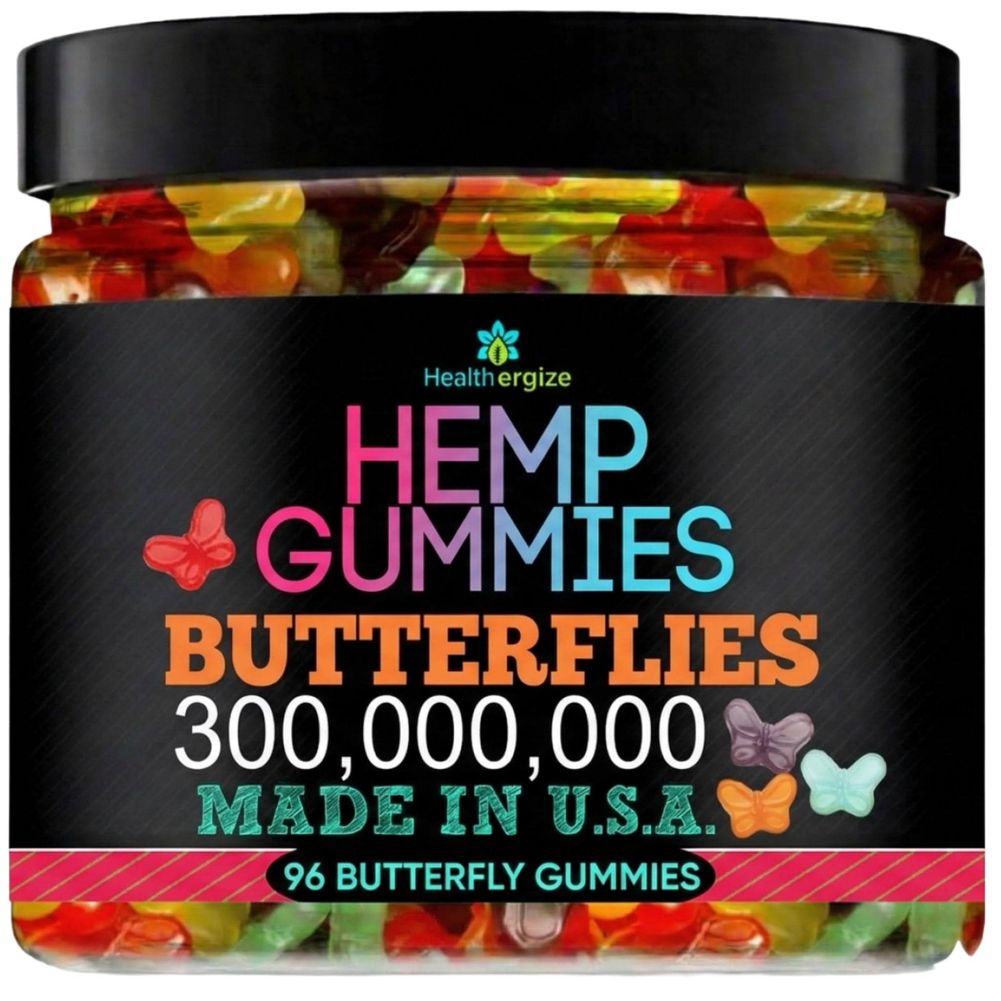 Healthergize Hemp Sleep Gummies for Adults Chewable, 96 Count