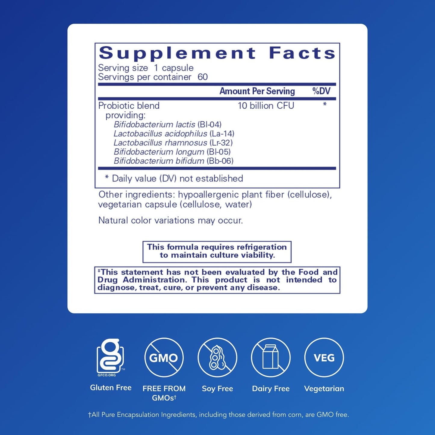 Pure Encapsulations Probiotic-5 60 Capsules