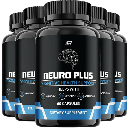 Indelo Neuro Plus Brain Supplement Capsules, 300 Capsules