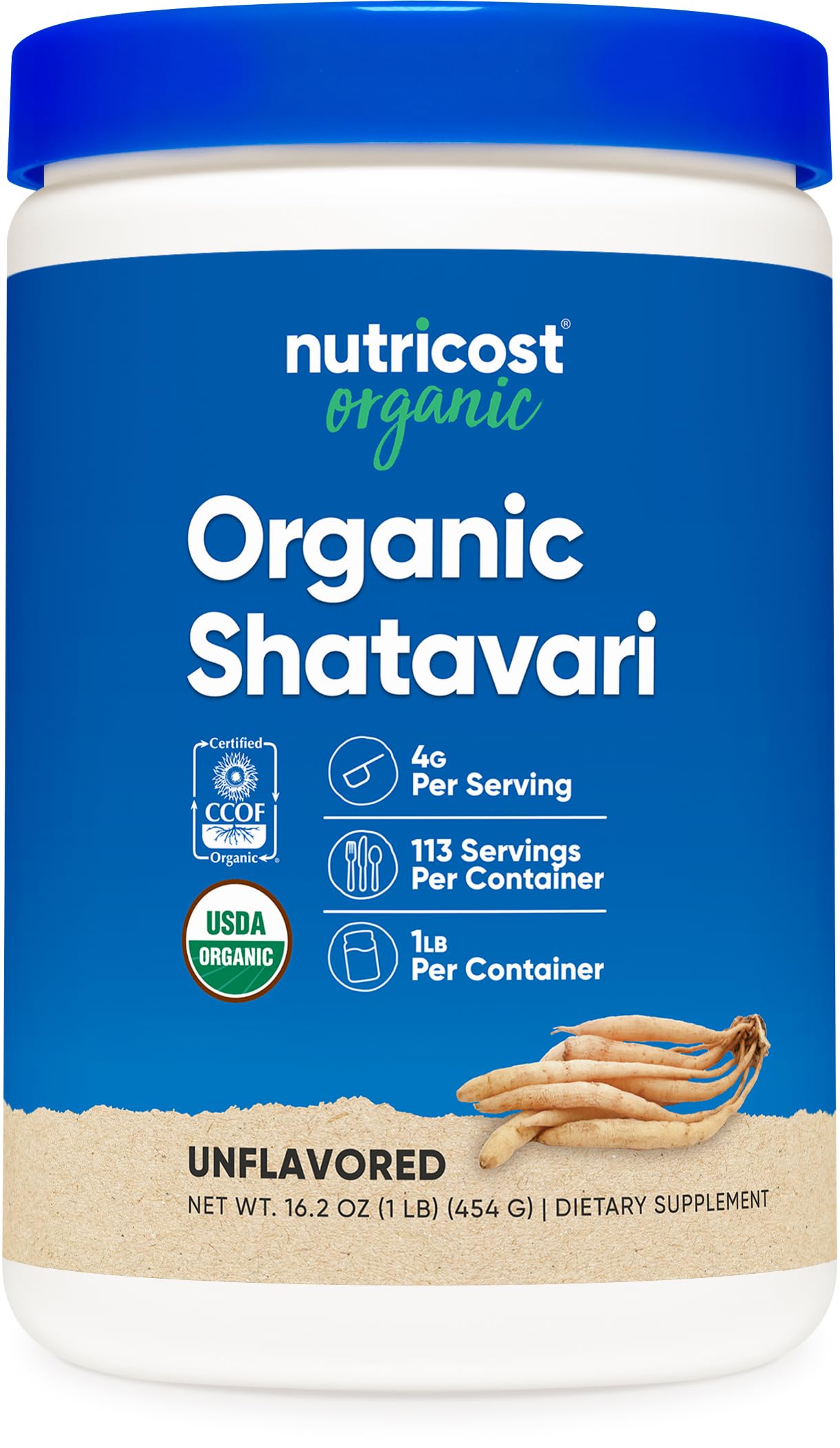 Nutricost Organic Shatavari Powder 16 Ounces