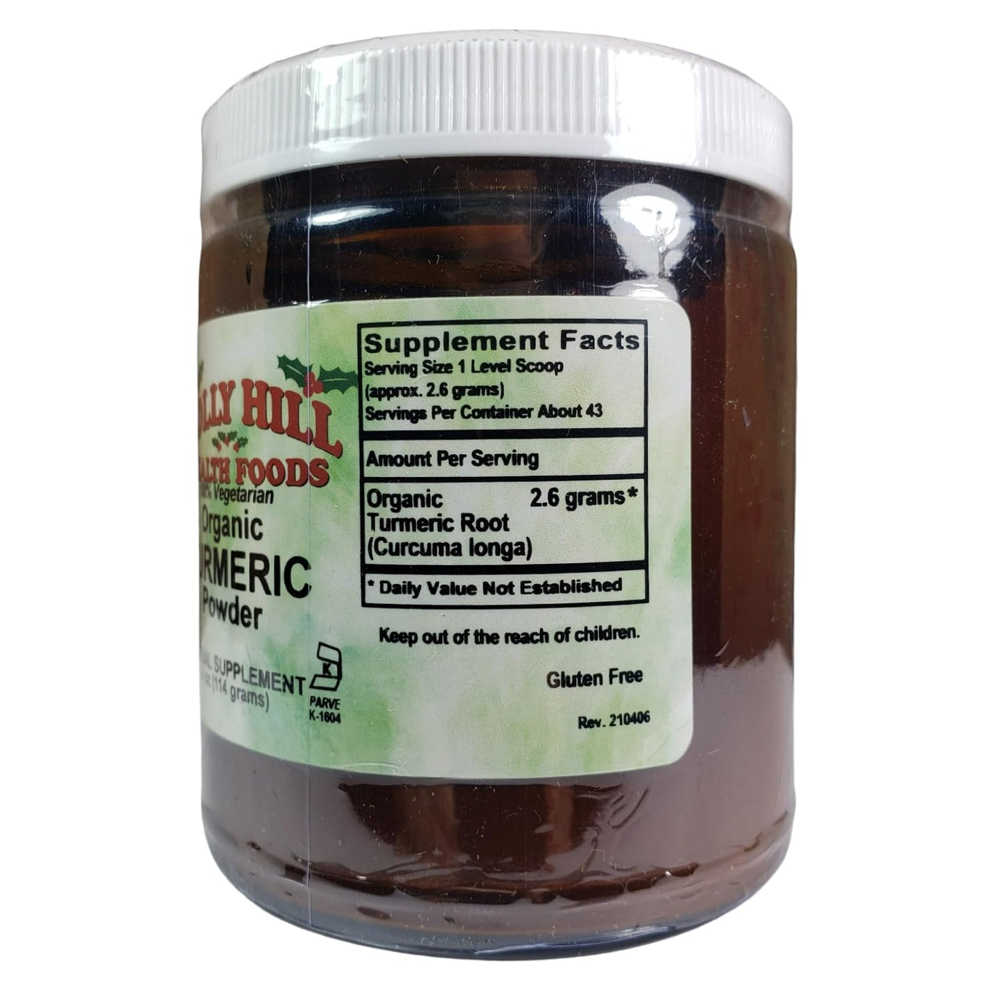 Holly Hill Health Foods Organic Turmeric Powder, 4 Ounces