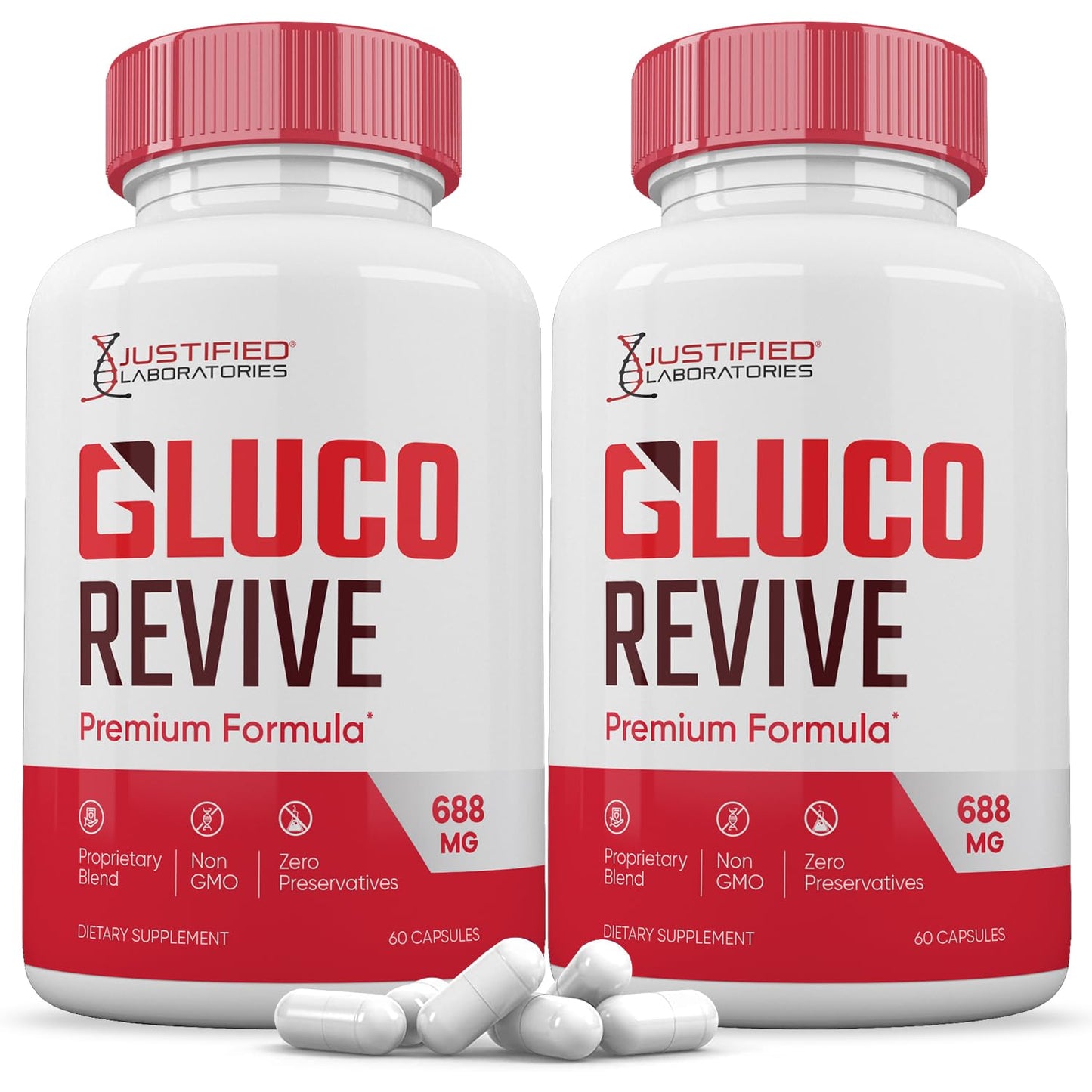 Justified Laboratories Gluco Revive 120 Capsules