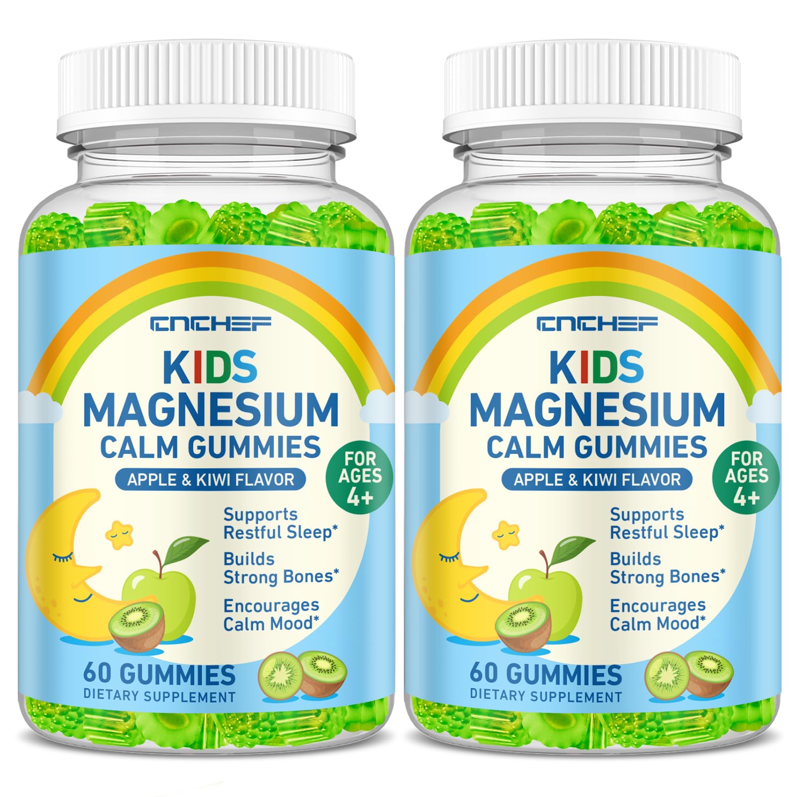 CNCHEF Center-Filled Magnesium Glycinate Gummies 120 Gummies