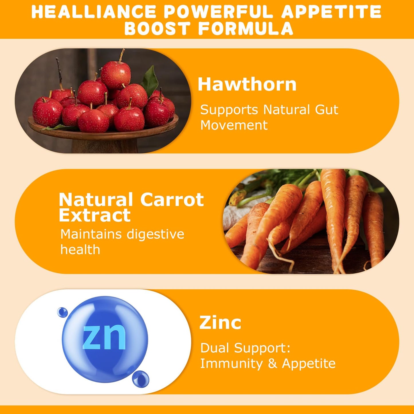 Healliance Appetite Booster Gummies, 60 Count