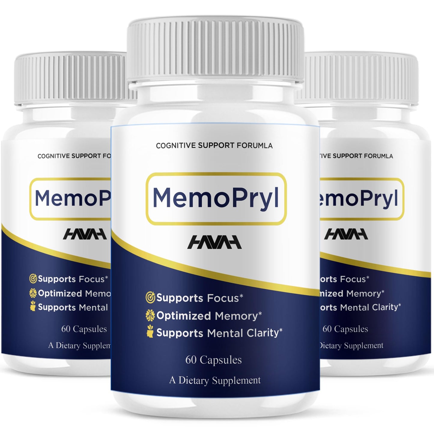 Havah Memopryl Advanced Health and Wellness Nootropic Supplement Capsule, 180 Capsules
