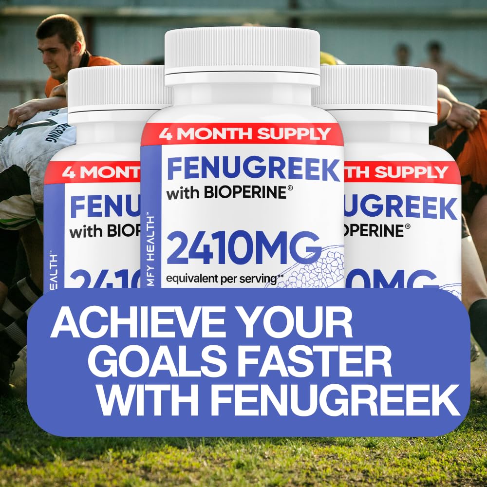 COMFY HEALTH Fenugreek Capsules, 120 Count