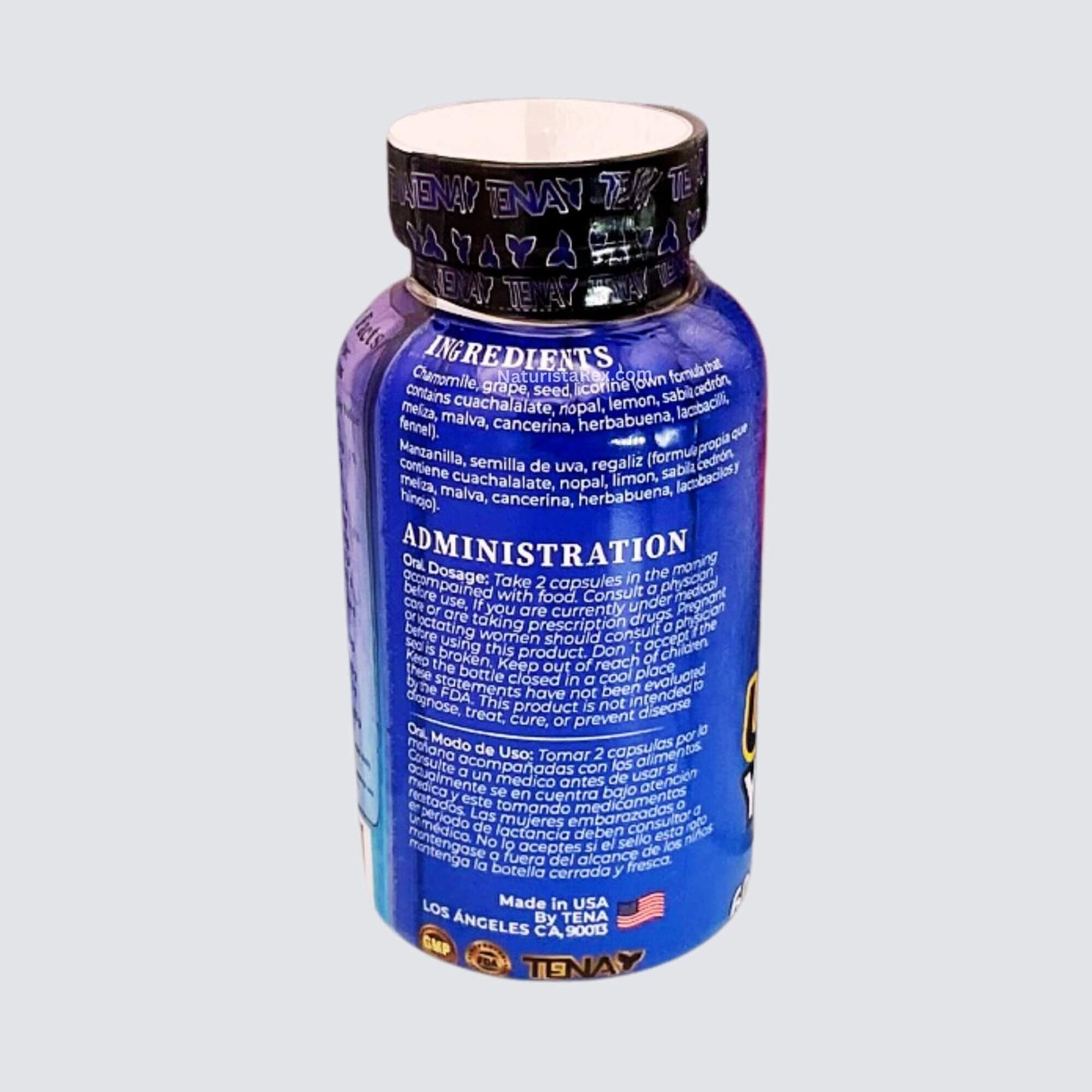 Generic TenayNaturally Gastritis Gastric Ulcers (Úlceras Gastricas y Heridas) 100% Natural 60 Capsules
