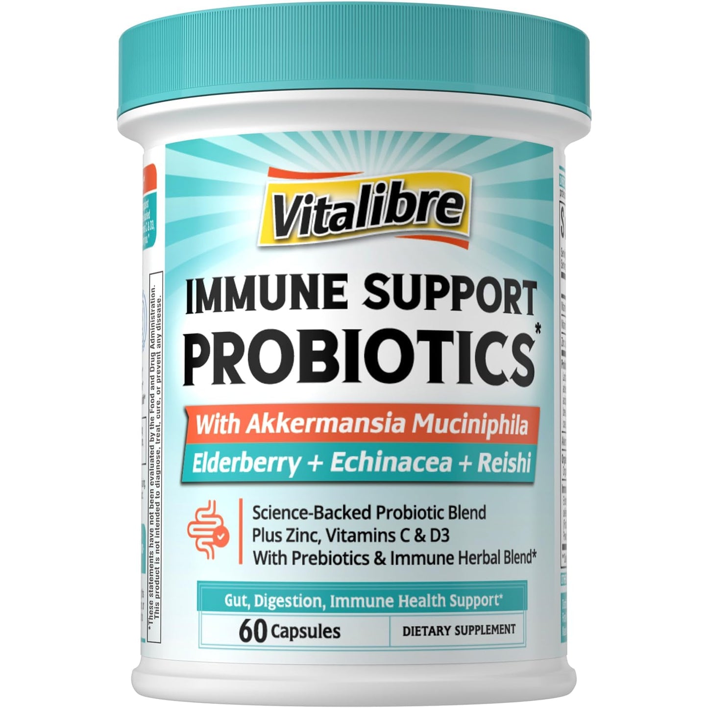 Vitalibre Akkermansia Probiotics for Women & Men 60 Capsules