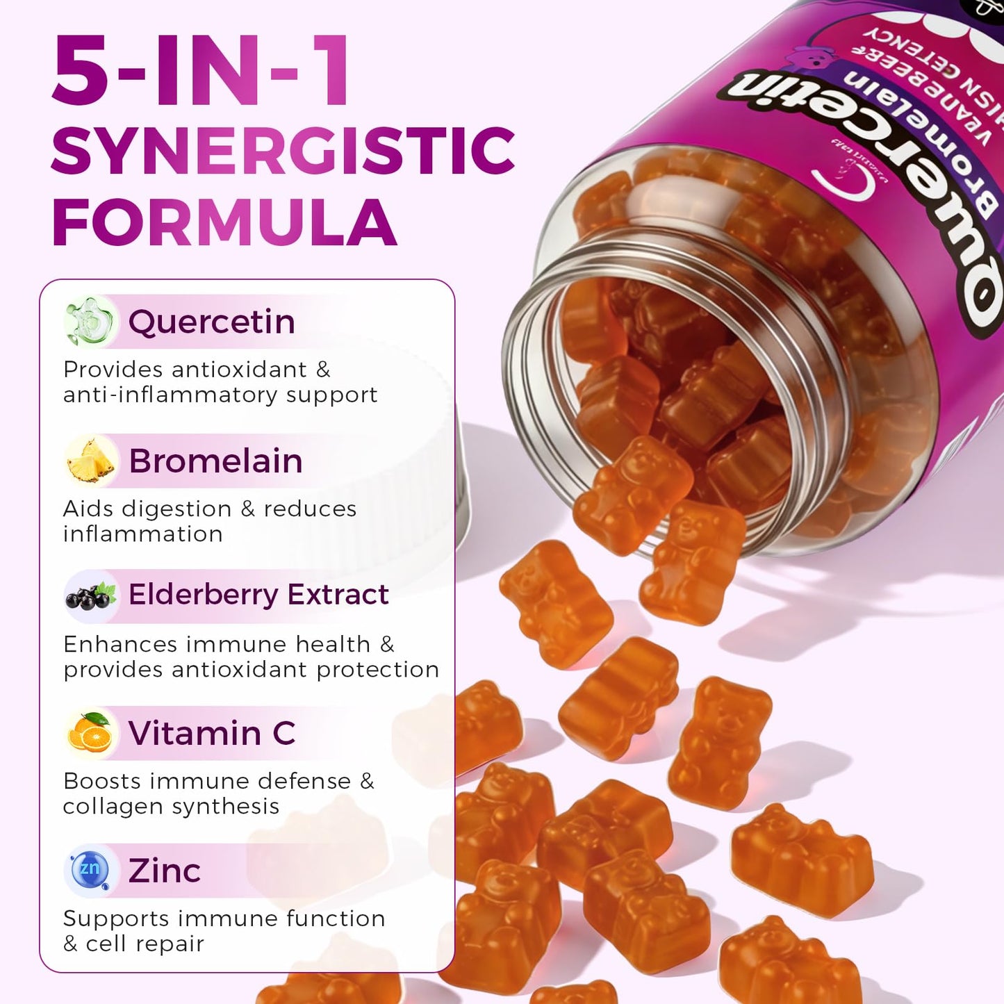 GPGP GreenPeople Quercetin with Bromelain 120 Gummies