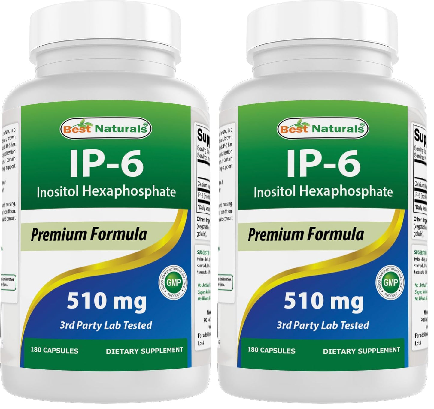 Best Naturals IP-6 510 mg Capsules, 360 Count