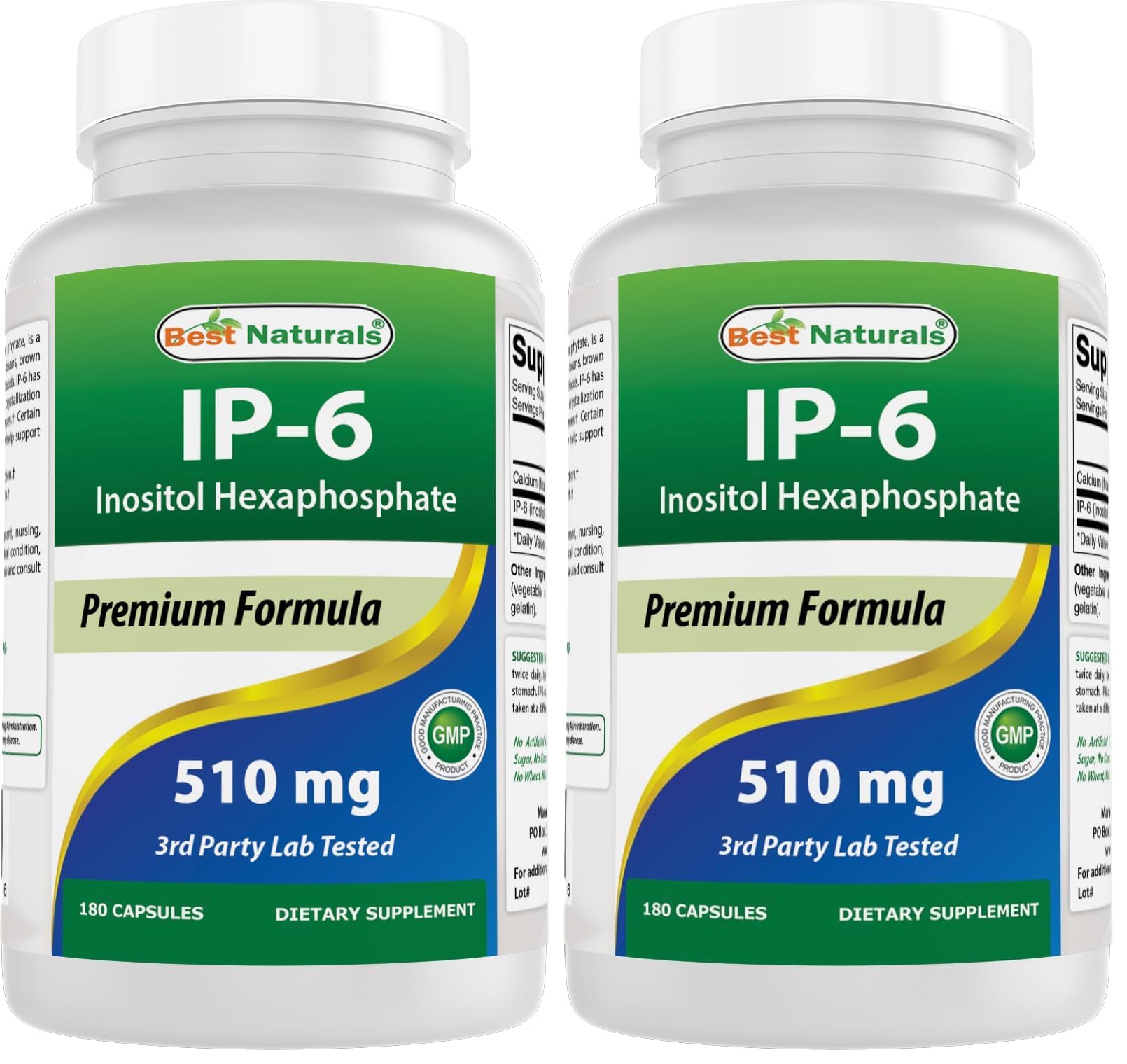 Best Naturals IP-6 510 mg Capsules, 360 Count