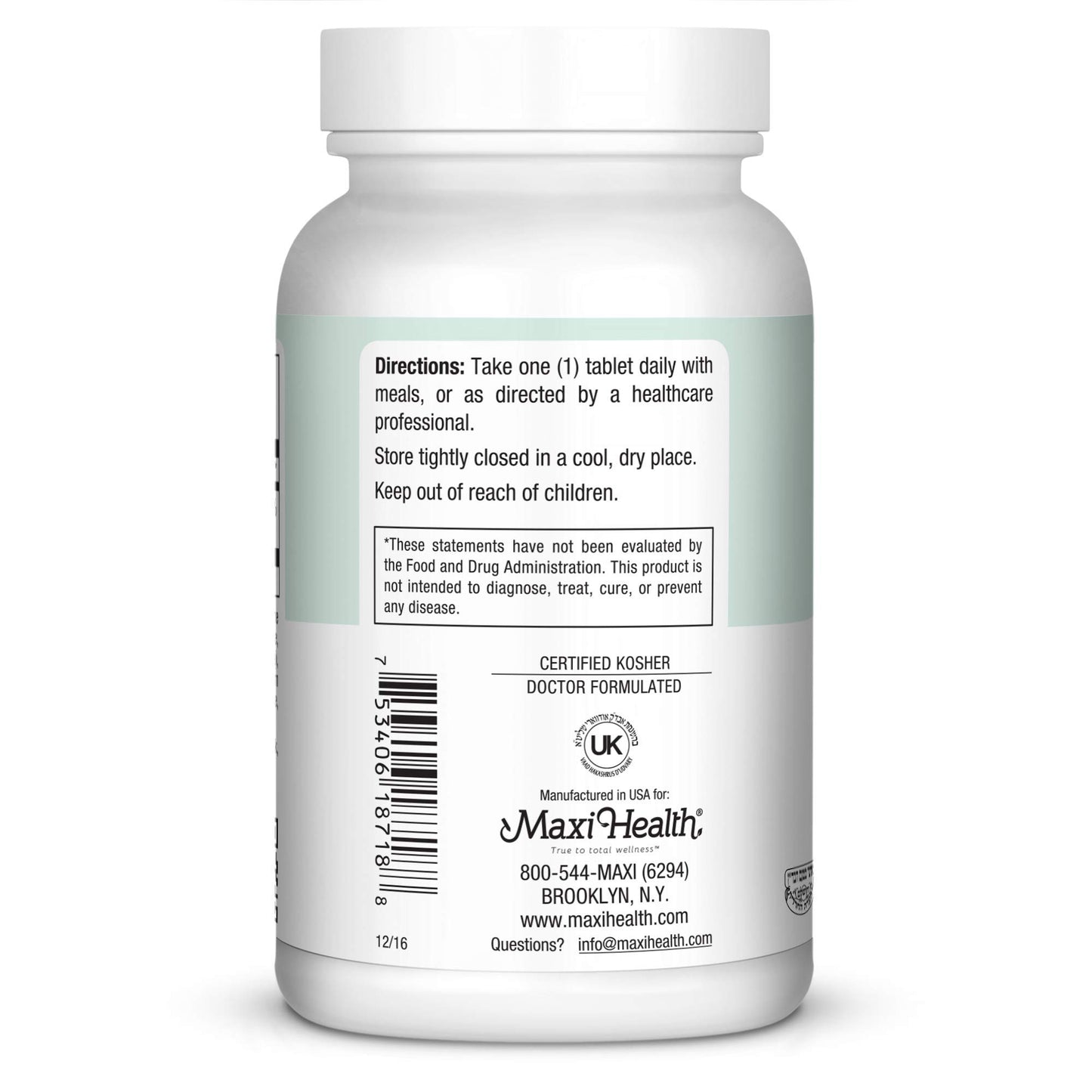 Maxi Health Vitamin D3 1000 IU Dietary Supplement Tablet, 90 Tablets
