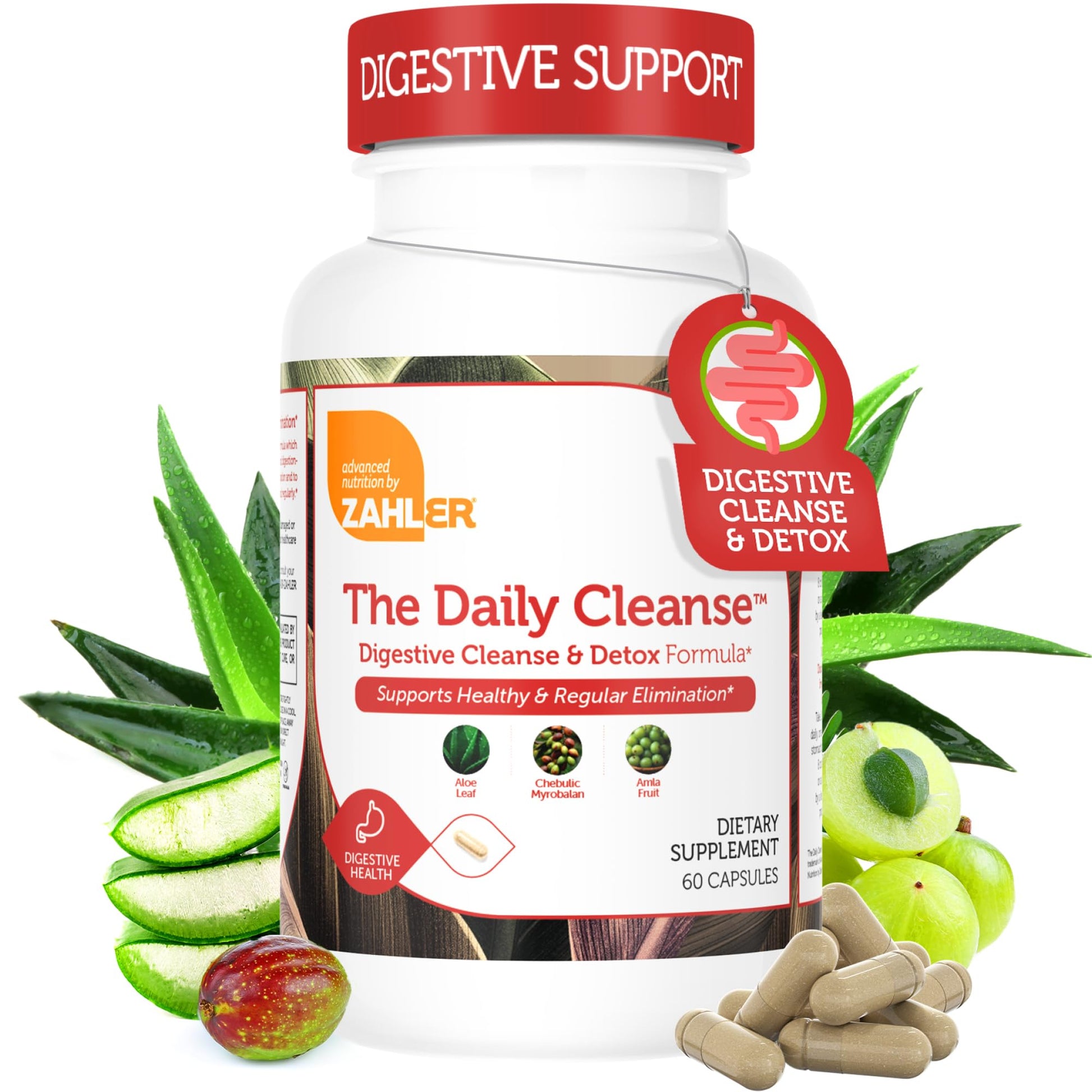 Zahler Daily Cleanse, Digestive Cleanse & Detox Formula Capsule 60 Capsules
