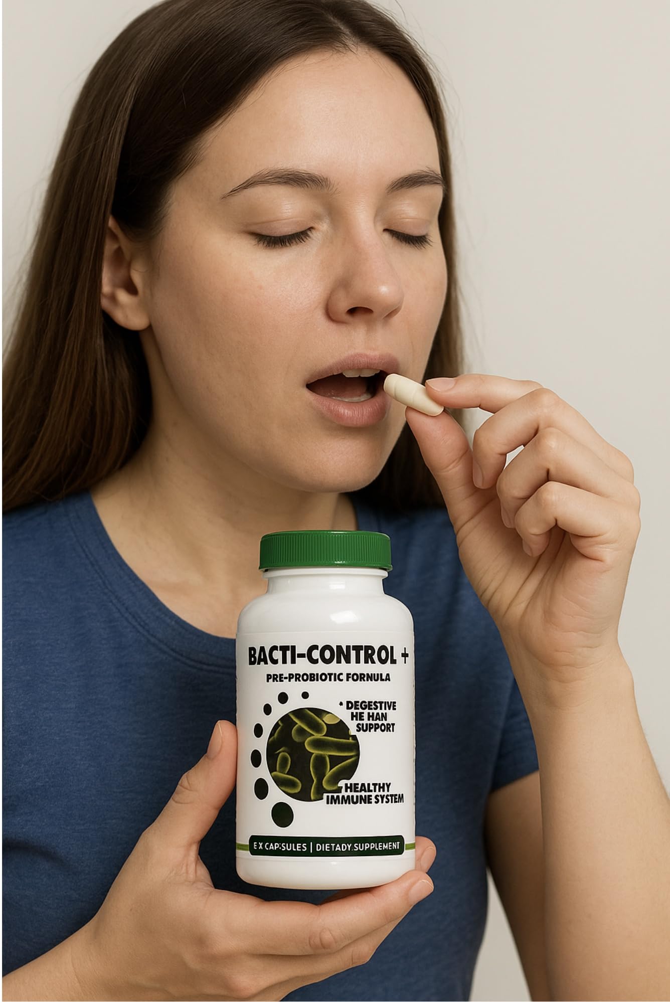 Generic Bacti-Control Maximum Strength Probiotic Immune System Support 60 Capsules