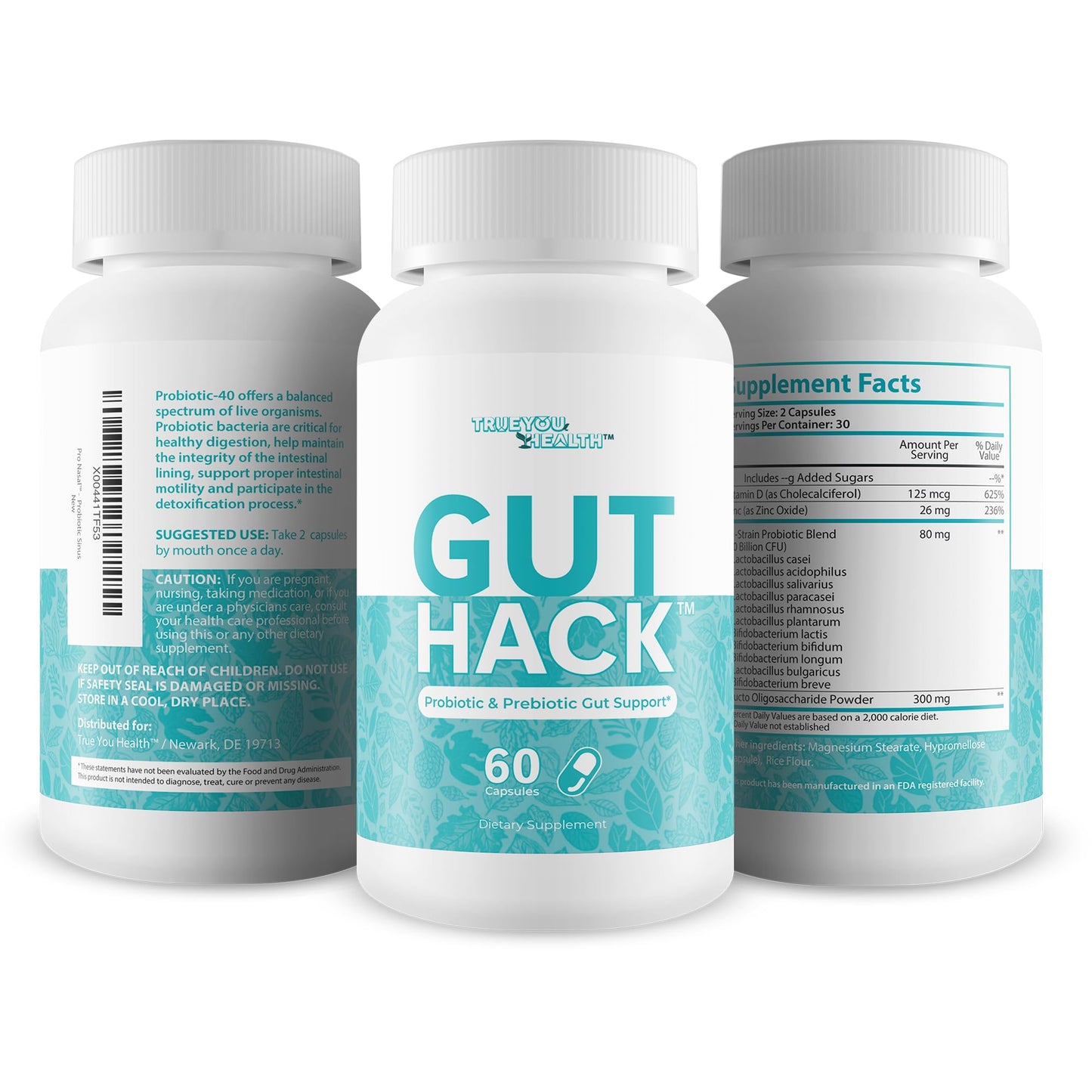 True You Health Gut Hack Capsule 60 Count