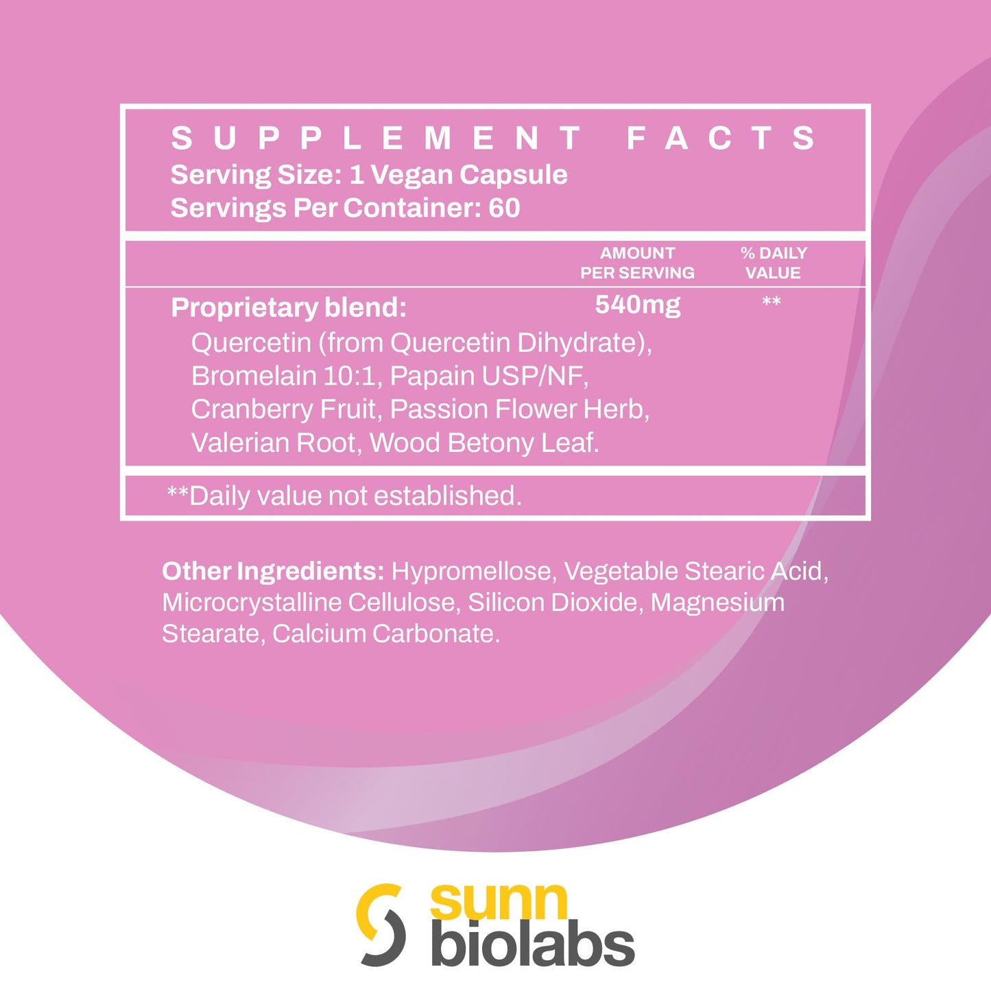 SUNN BIOLABS CYSTUROL Bladder Support Supplement Capsule, 180 Count