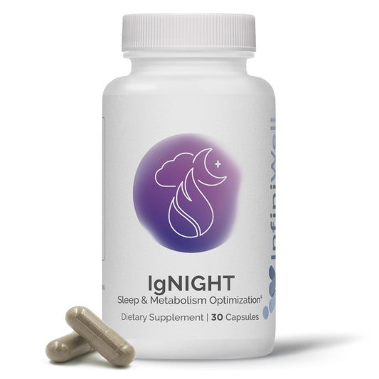 InfiniWell IgNIGHT Valerian Root & Ashwagandha Sleep Aid with Grains of Paradise, 30 Capsules