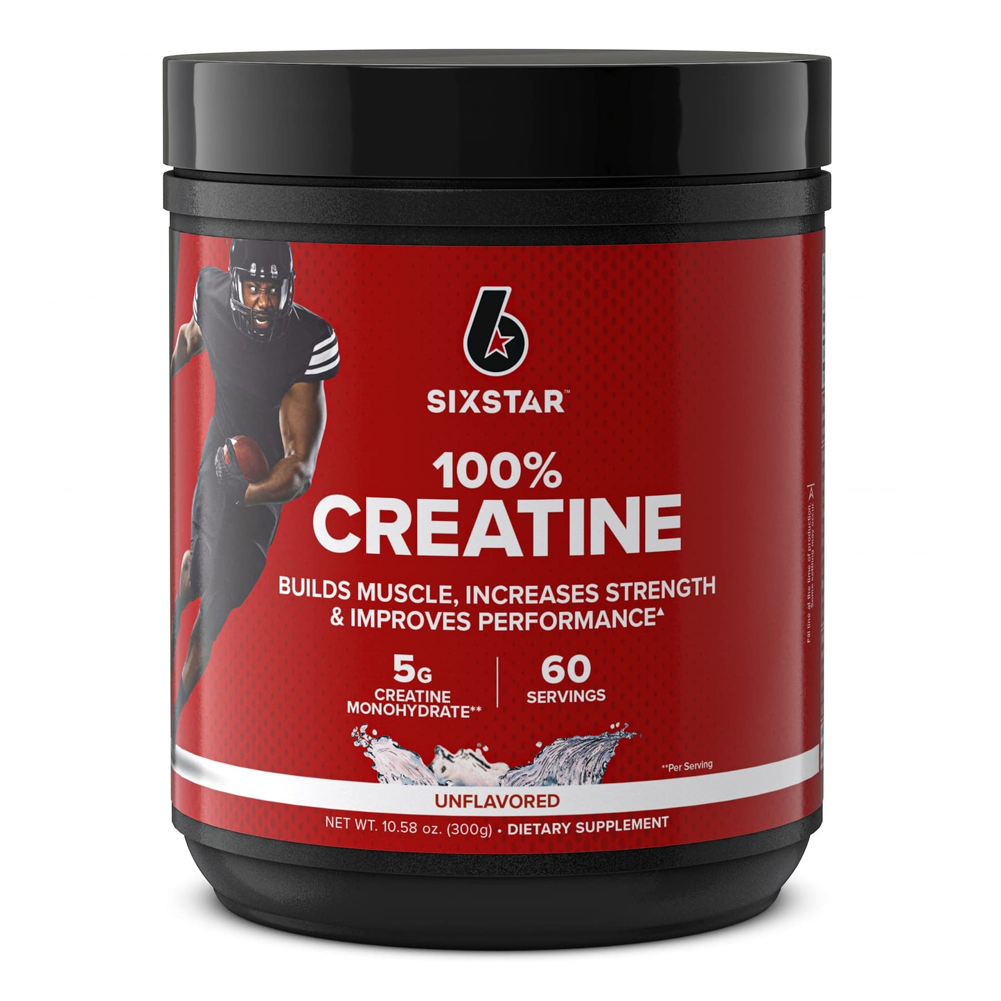 Six Star Elite Series 100% Whey Protein Plus Triple Chocolate Powder, 1.8 lb; Creatine Monohydrate Powder Unflavored, 60 Servings