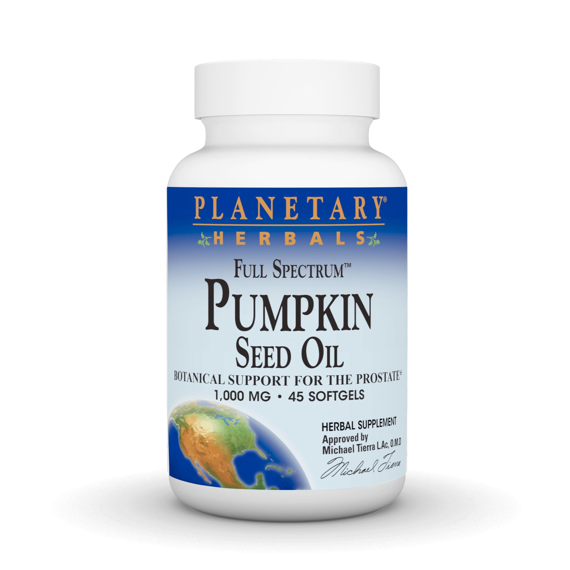 Planetary Herbals Pumpkin Seed Oil Softgels 45 Count