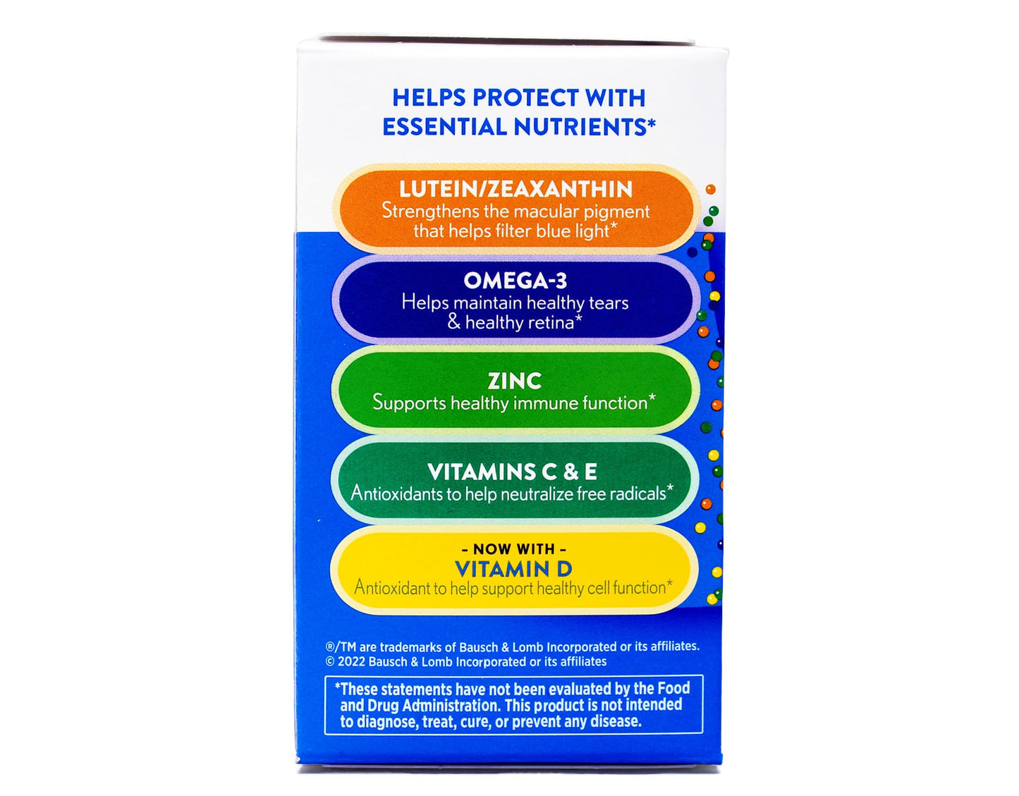 Ocuvite Eye Health Supplement with Vitamin D Softgels, 60 Count