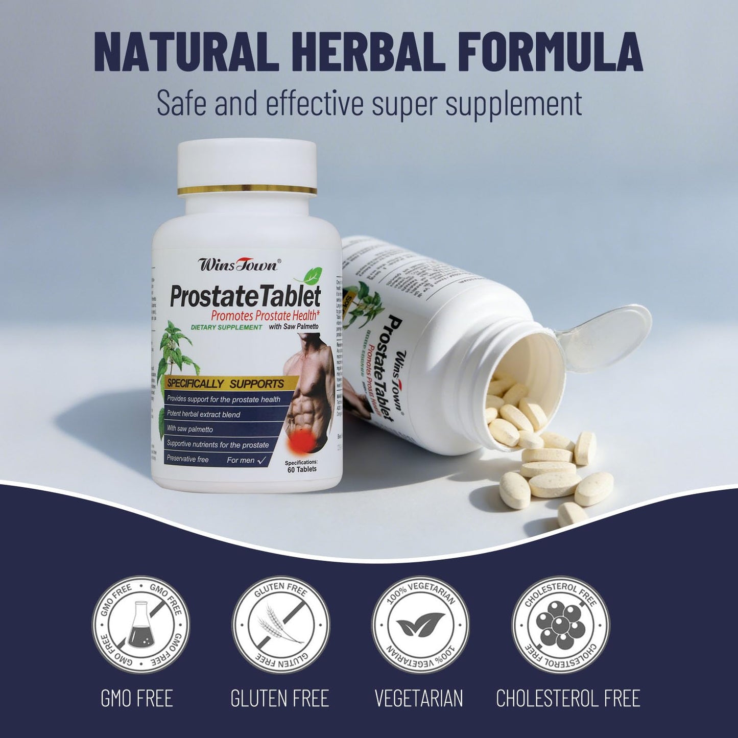 Wins Town Prostate Health, 60 Tablets
