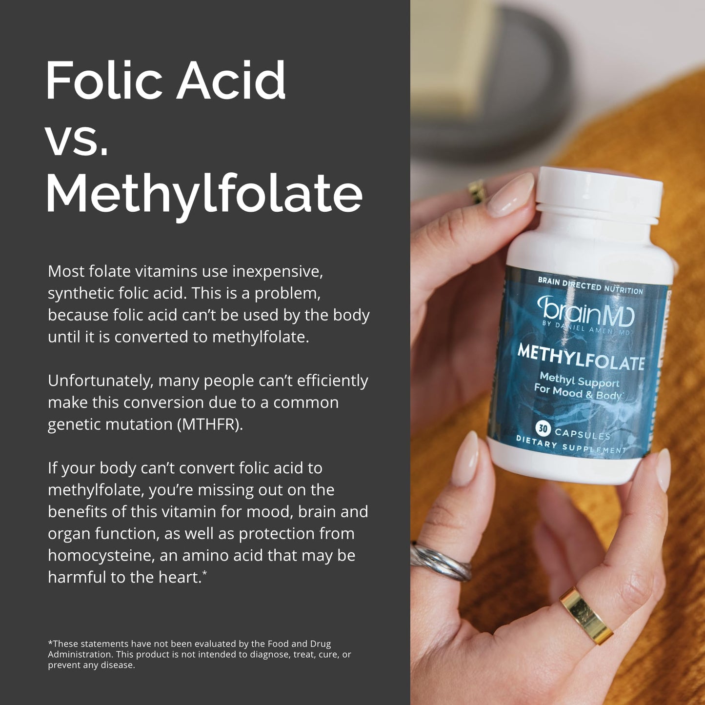 BRAINMD Dr Amen Methylfolate 30 Capsules