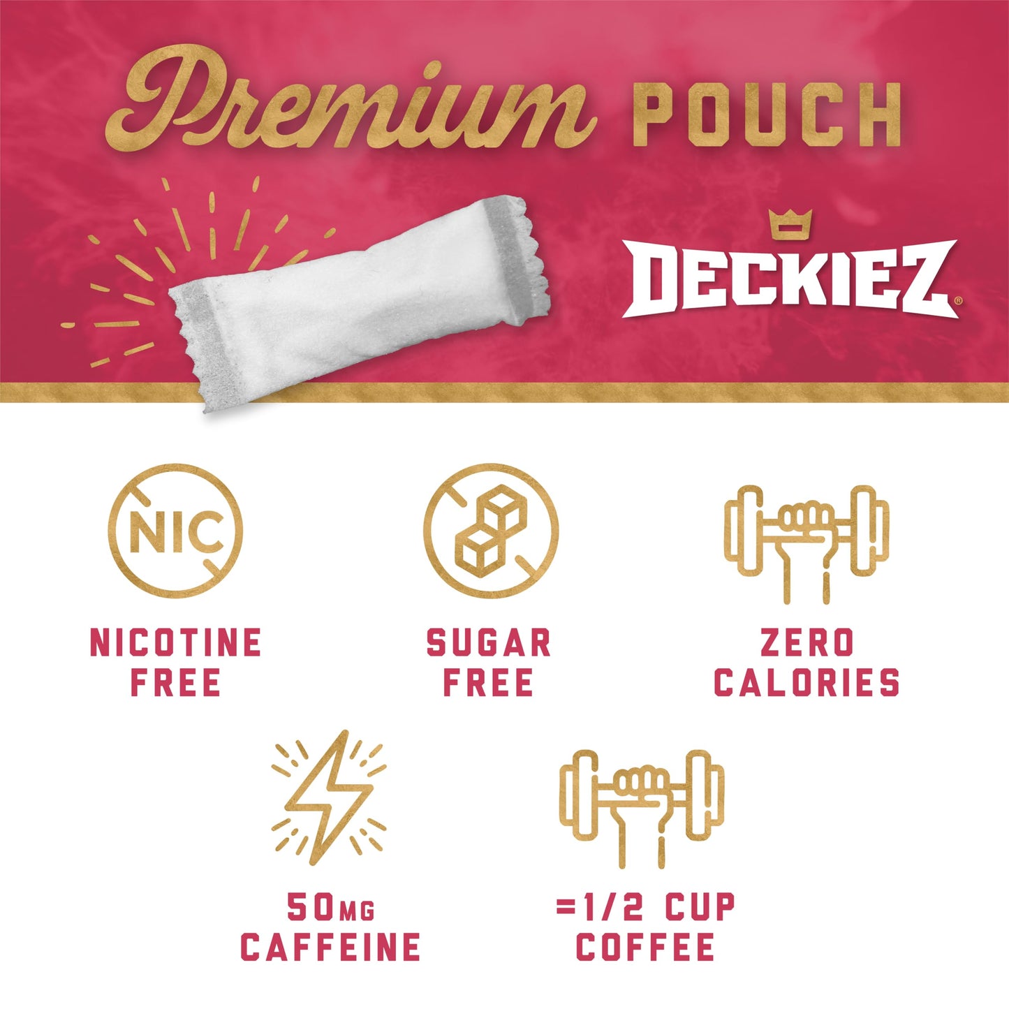 Deckiez Energy Pouches Chewable, 100 Pouches