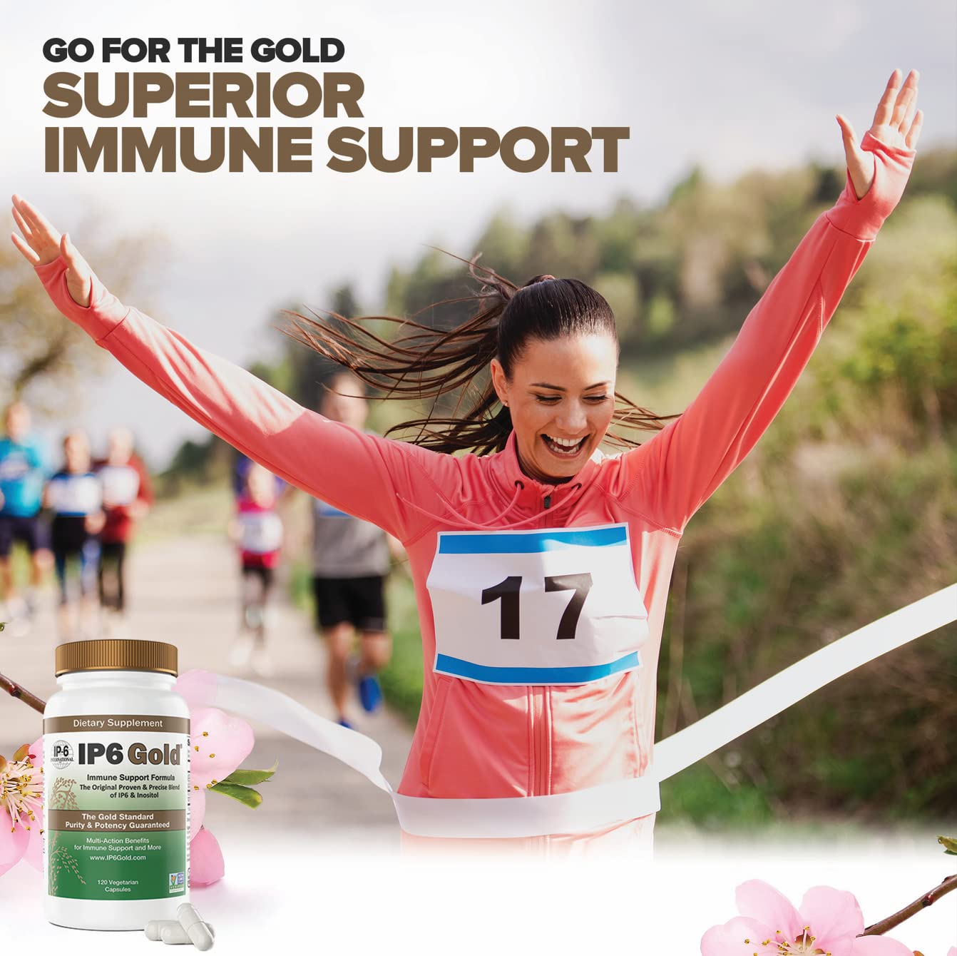 IP6 Gold Immune Support Formula Capsules, 120 Count