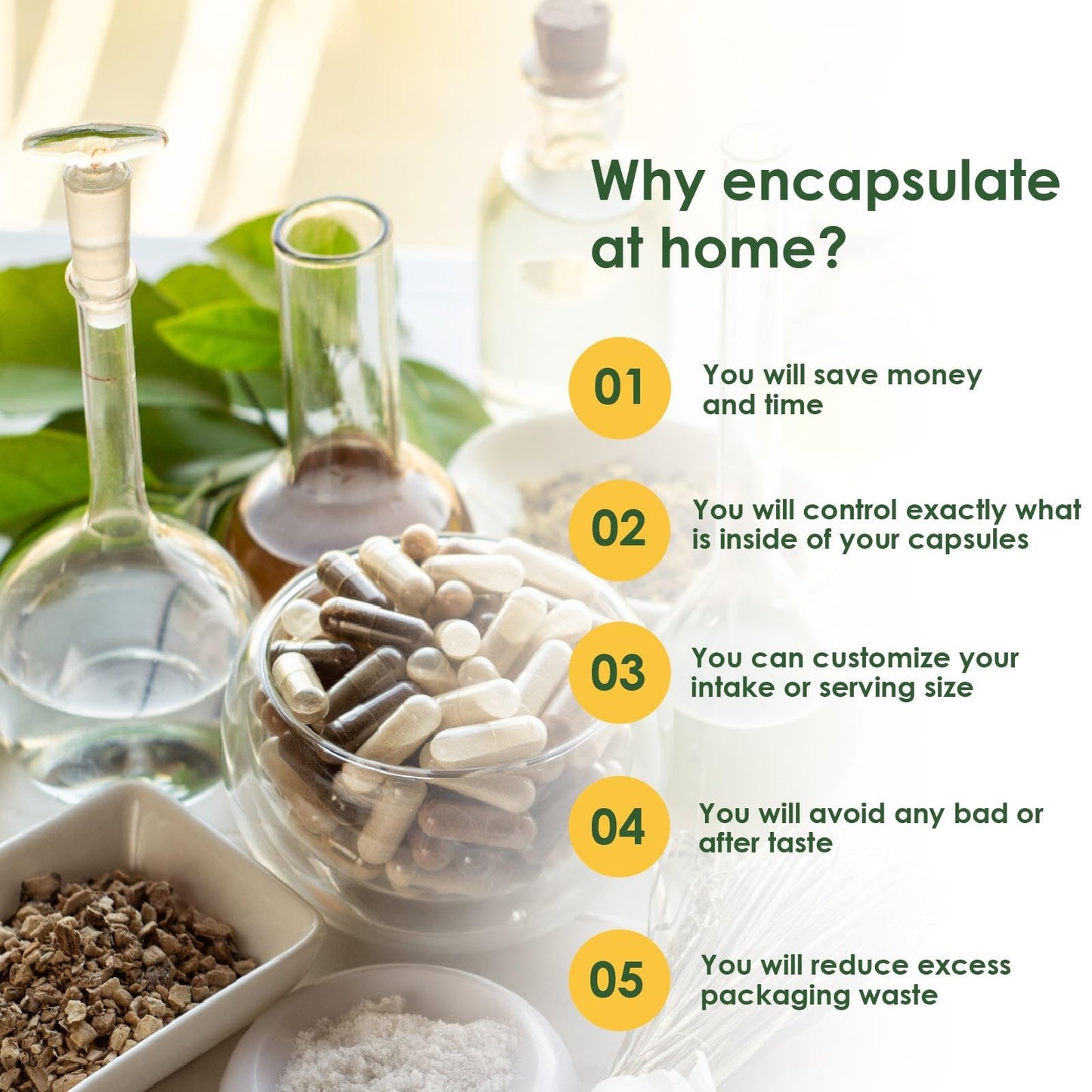 Capsuline Clear Empty Vegan Capsules Size 00, 5000 Count