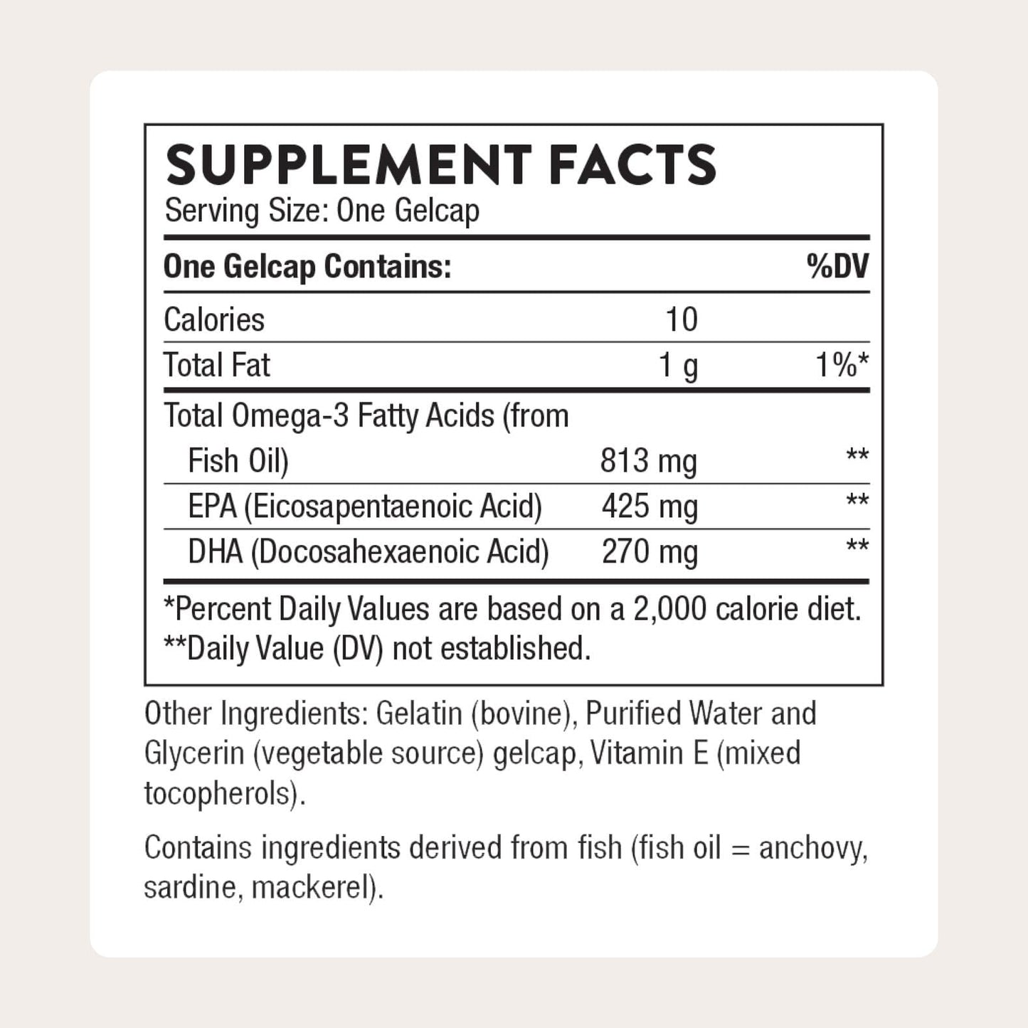THORNE Super EPA Omega-3 Fish Oil Supplement with EPA & DHA from Sustainably Sourced Fish Gelcaps 90