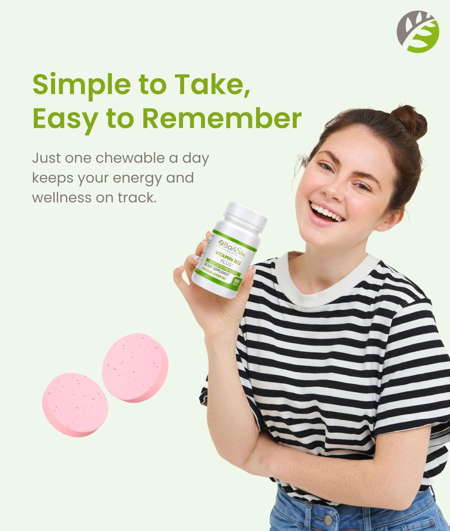 BariSlim Vitamin B12 Plus Tablets 100 Tablets